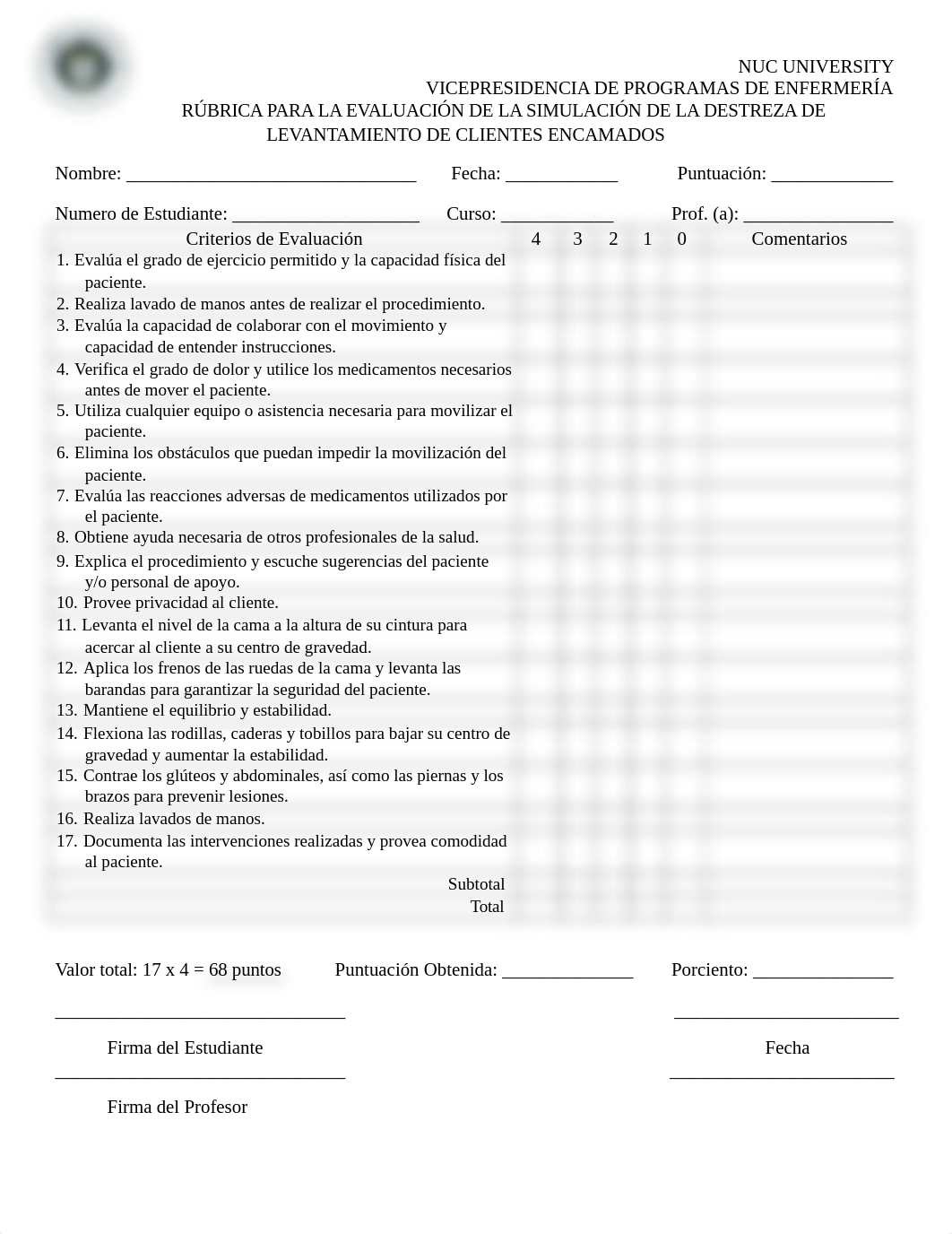 RUBRICAS PARA LA EVALUACION DE LAS SIMULACIONES DE LAS DESTREZAS DE NURS 1321-1315.docx_dkod9vq3sh1_page2