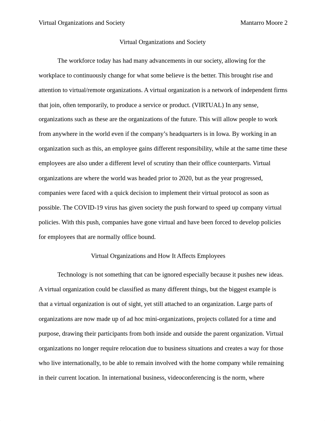 Virtual Organizations and Society Research Paper.docx_dkoqlwz73qp_page2