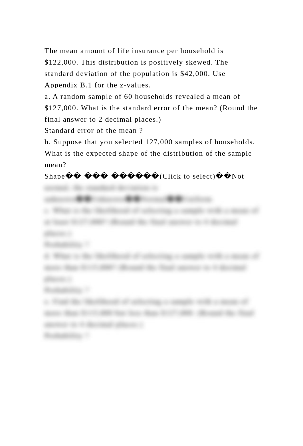 The mean amount of life insurance per household is $122,000. This di.docx_dkorejl8djl_page2