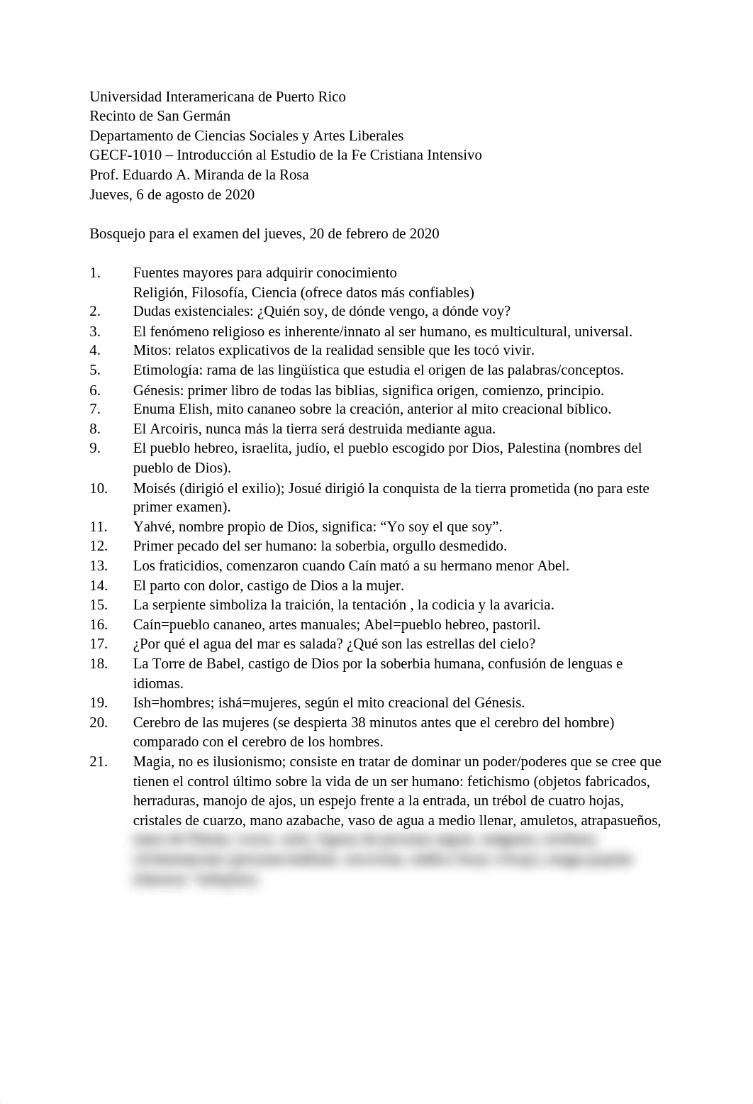 Bosquejo para el primer examen de Religión Intensivo 6 de agosto de 2020.docx_dkoxkz05wd3_page1