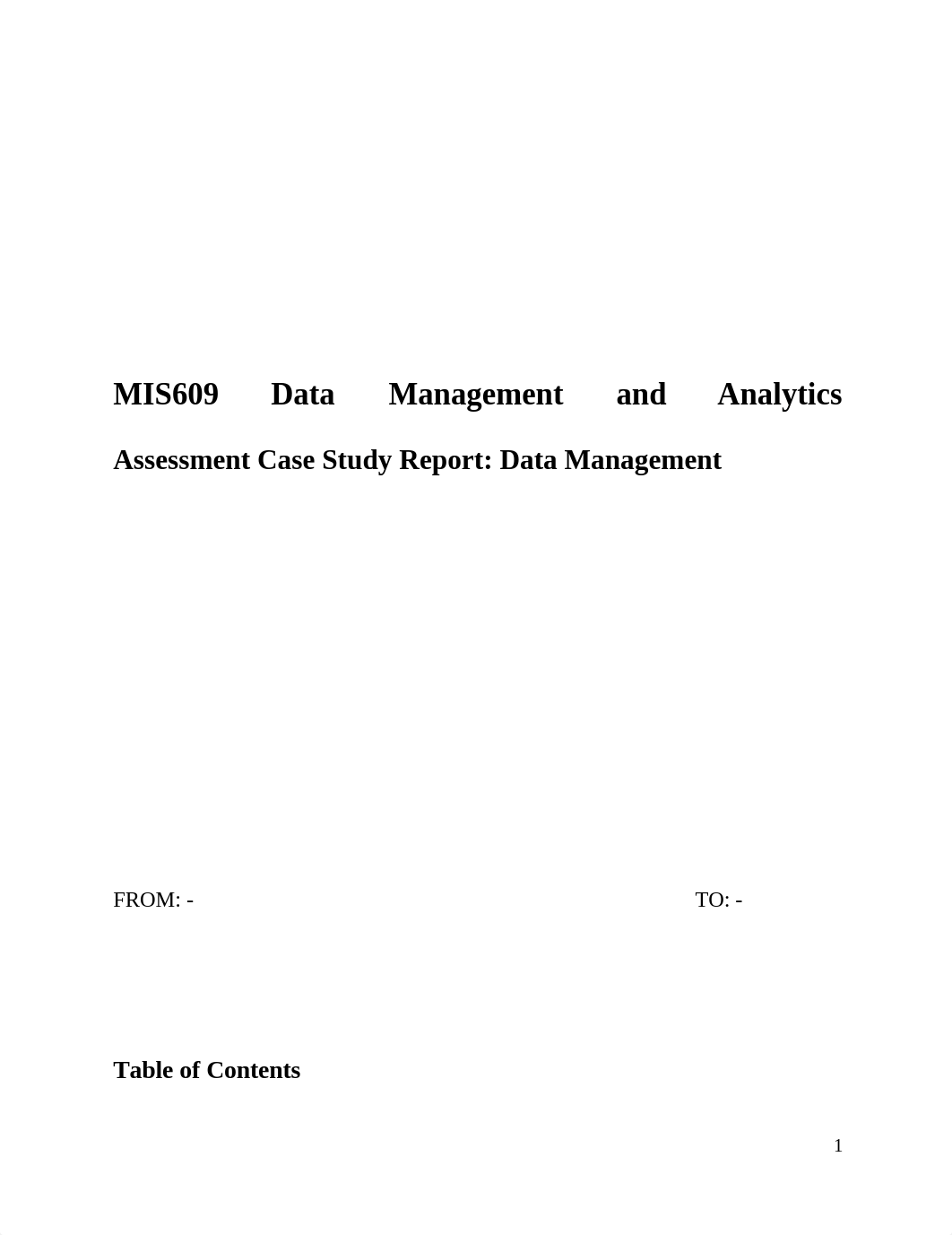 MIS609 Data Management and Analytics final                 Assessment Case Study Report.docx_dkp3g9dqus1_page1