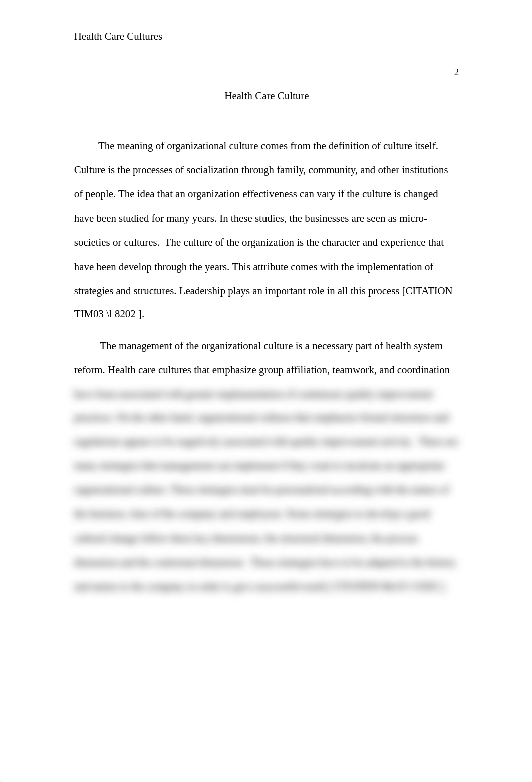 HSA 540 LH ARIS GARCIA WEEK 4 ASSIGNMENT 1 Health Care Cultures.docx_dkp6avezqj1_page2