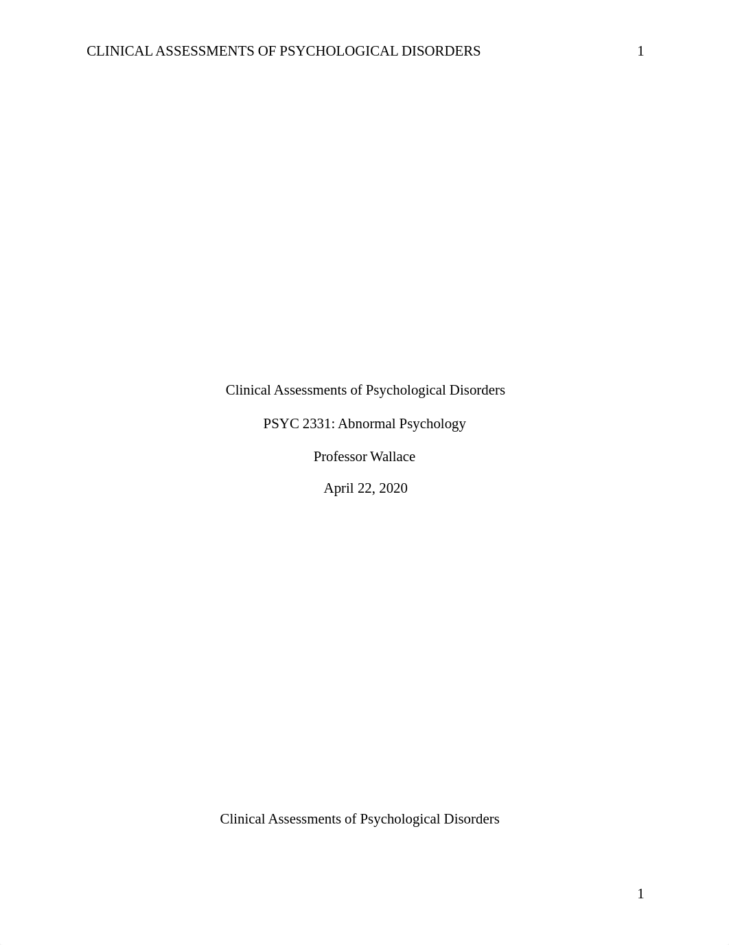 Clinical Assessments of Psychological Disorders_PSYC 2331.docx_dkpgefqmy4t_page1