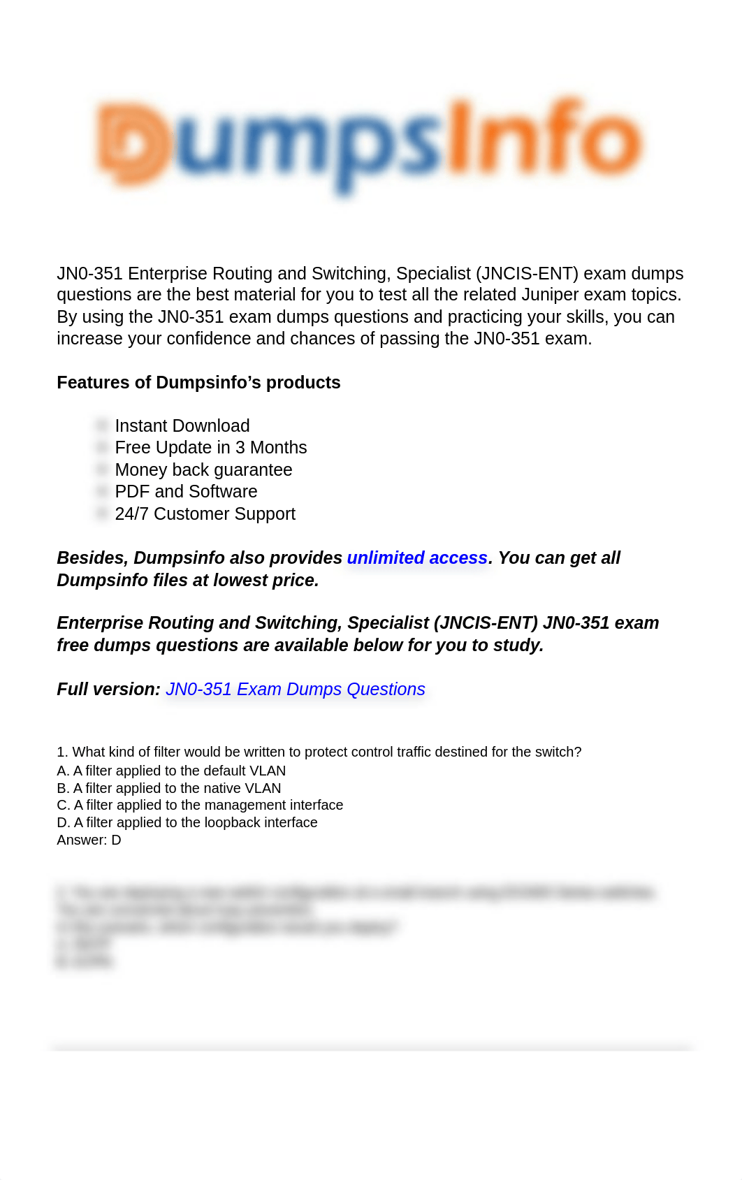 JN0-351 Enterprise Routing and Switching, Specialist Questions.pdf_dkpi5t41klg_page1