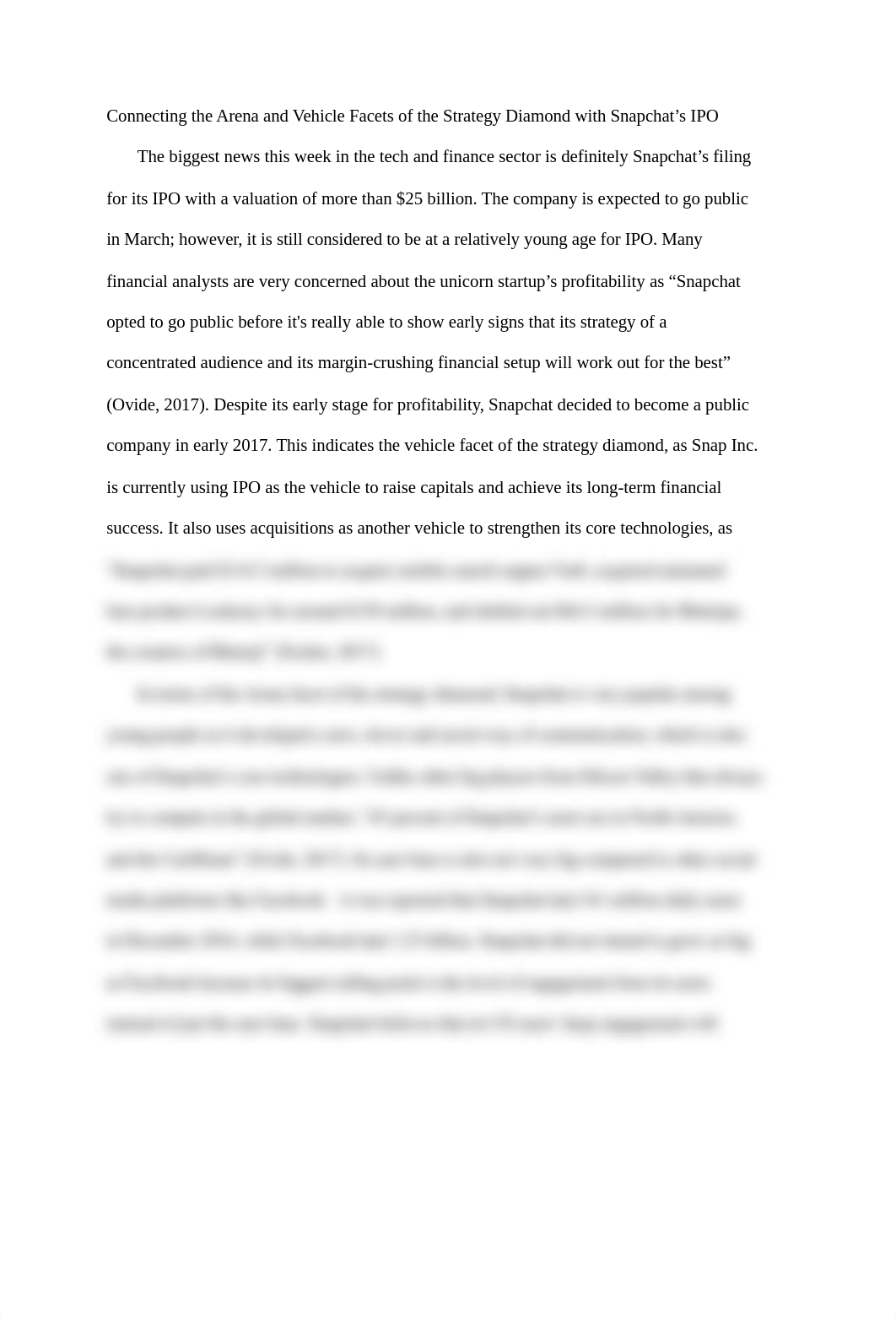 Connecting the Arenas and Vehicles Aspects of Strategy Diamond with Snapchat's IPO_Yang Yu.docx_dkplv8a9th3_page1