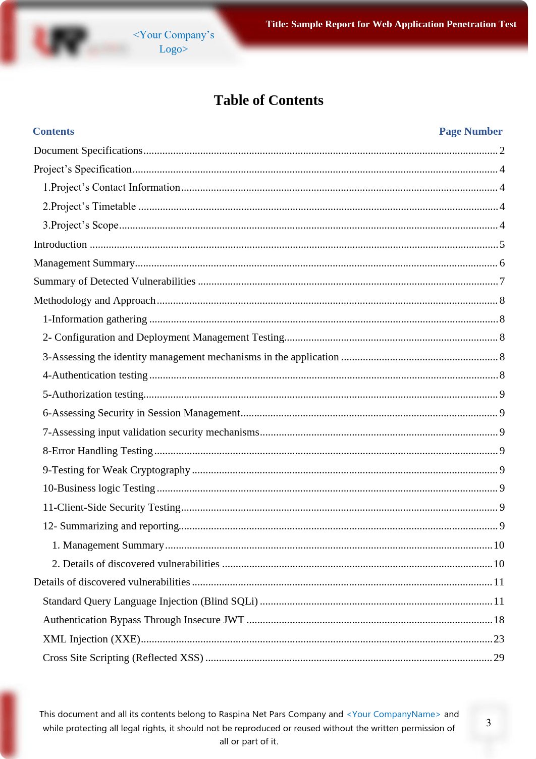 Sample web application penetration test report.pdf_dkq47rwm904_page3