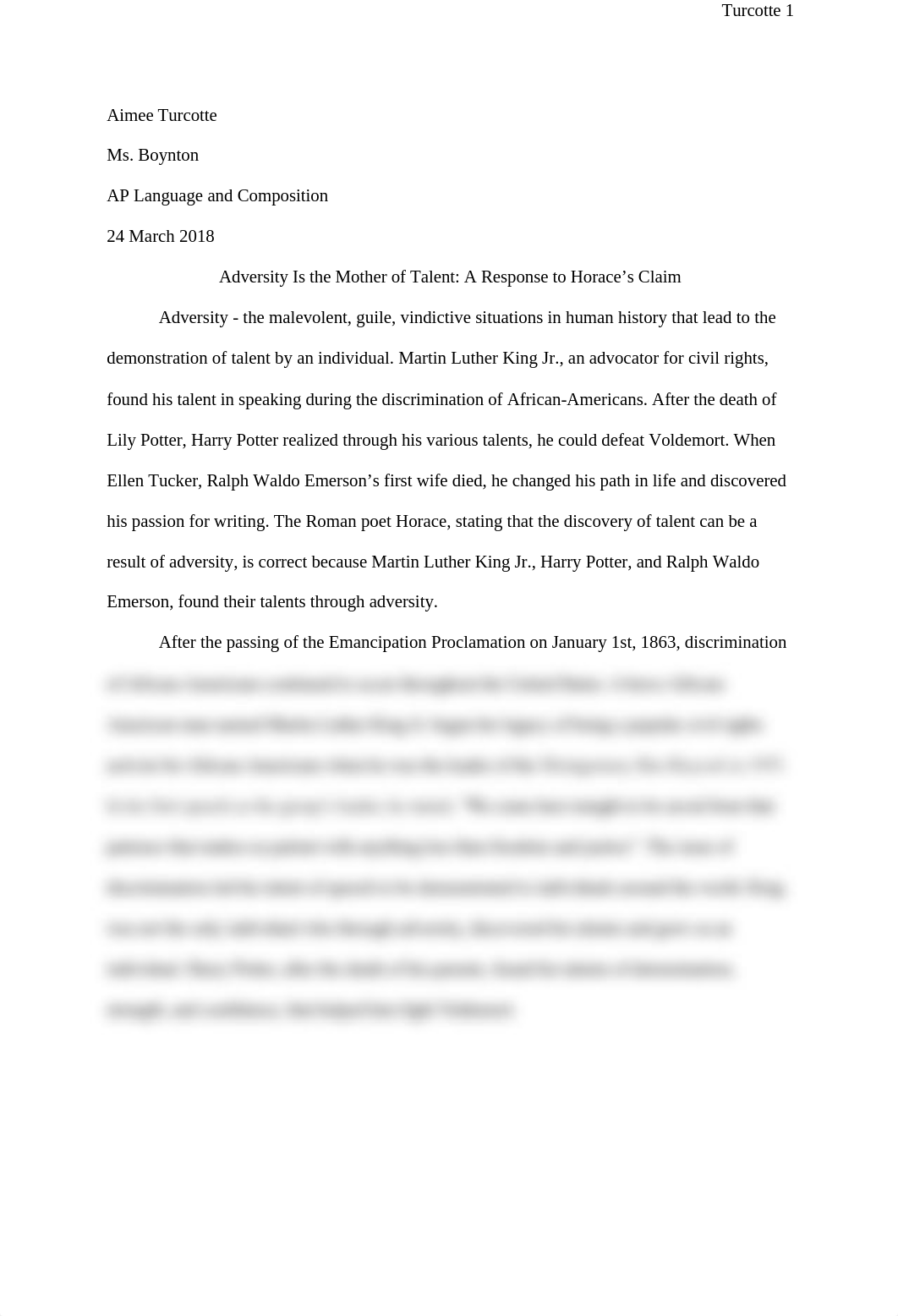 Adversity Is the Mother of Talent: A Response to Horace's Claim_dkqb89a4gbw_page1