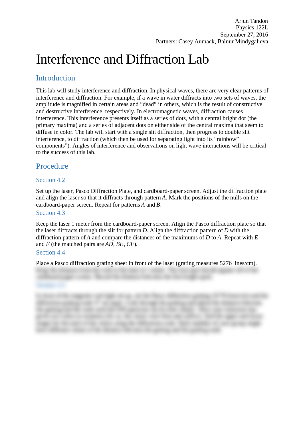 Interference & Diffraction Lab Report_dkqf9bffomf_page1