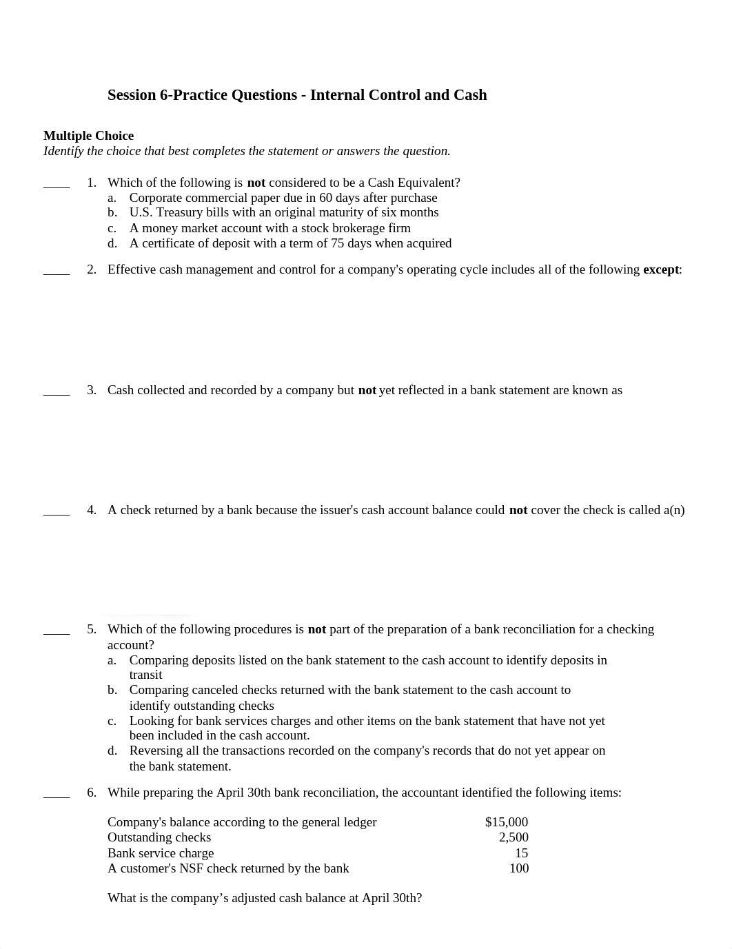 Session 06 Practice Questions_Internal Control and Cash.docx_dkqgazle65d_page1