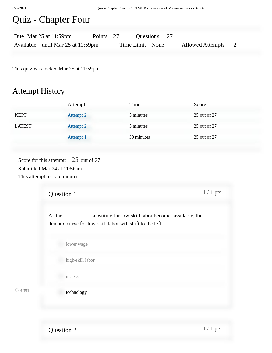 Quiz - Chapter Four_ ECON V01B - Principles of Microeconomics - 32536.pdf_dkqgoj2xumq_page1