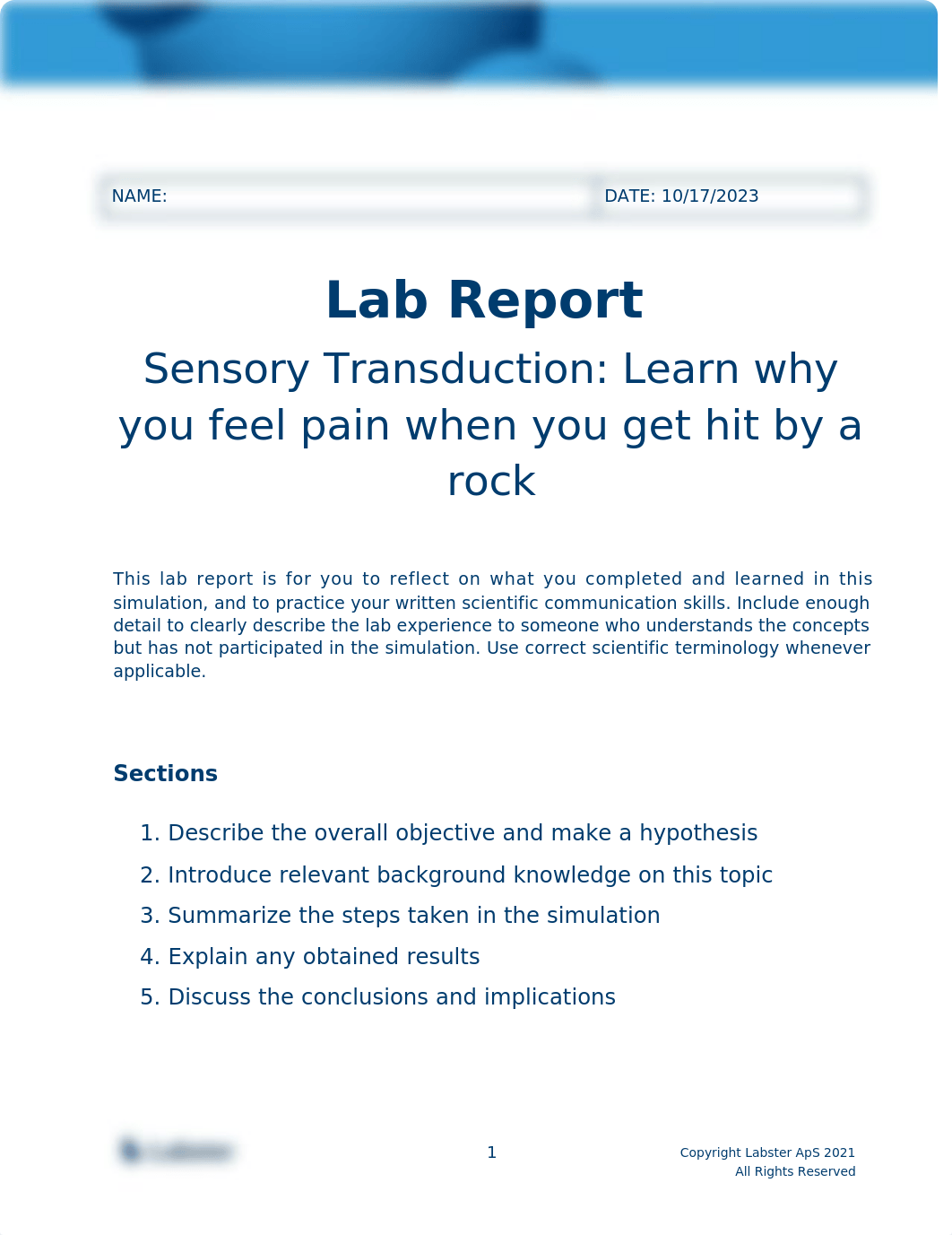 Lab Report_Sensory transduction_ Learn why you feel pain when you get hit by a rock_Updated.docx_dkqpcs8szaa_page1