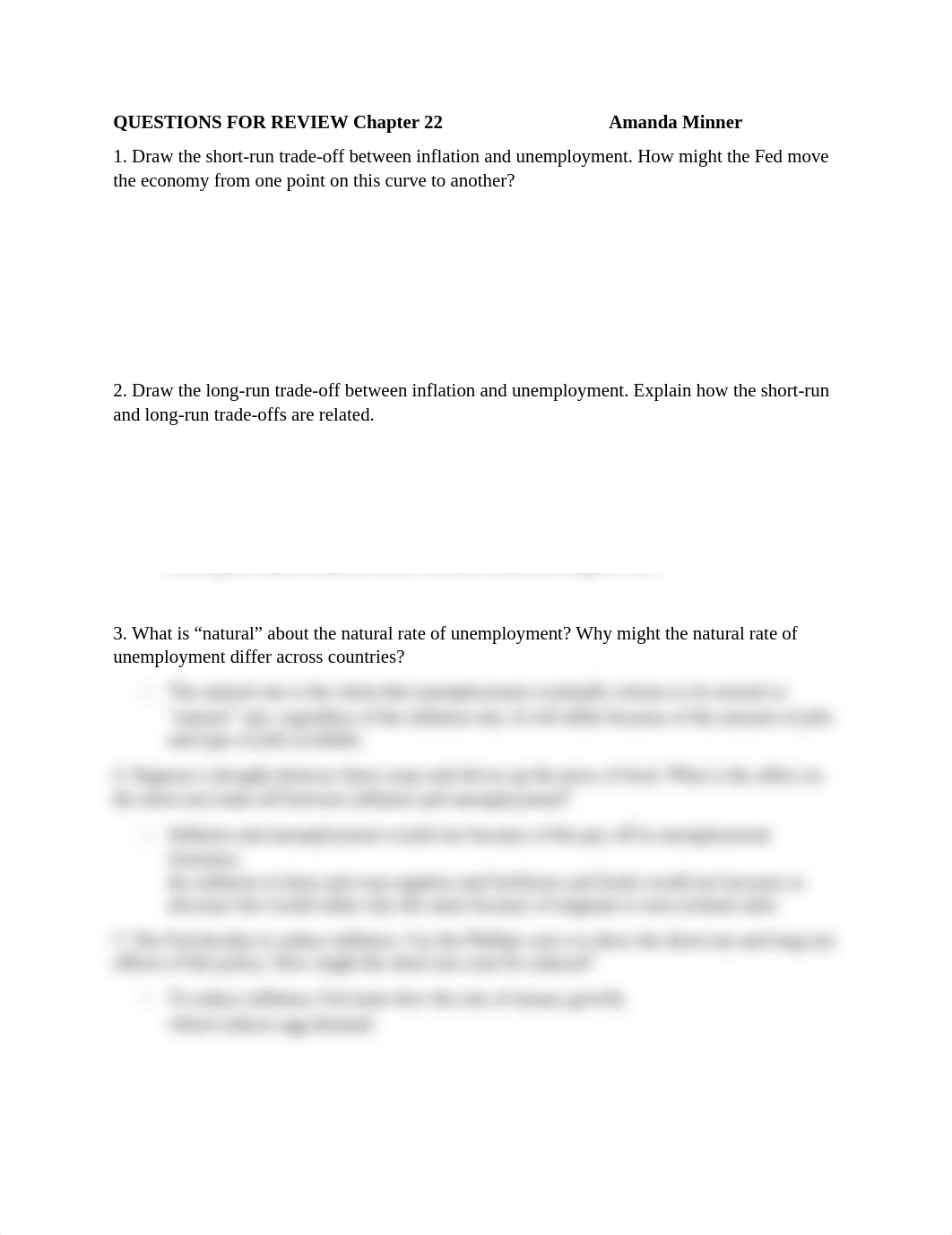 QUESTIONS FOR REVIEW Chapter 22                                    Amanda Minner_dkr3hk64bq7_page1