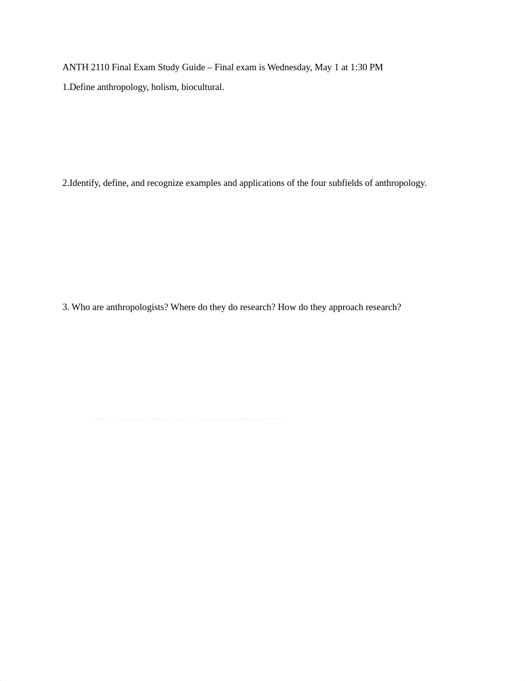 ANTH 2110 Final Exam Study Guide.docx_dkrhb0que0z_page1