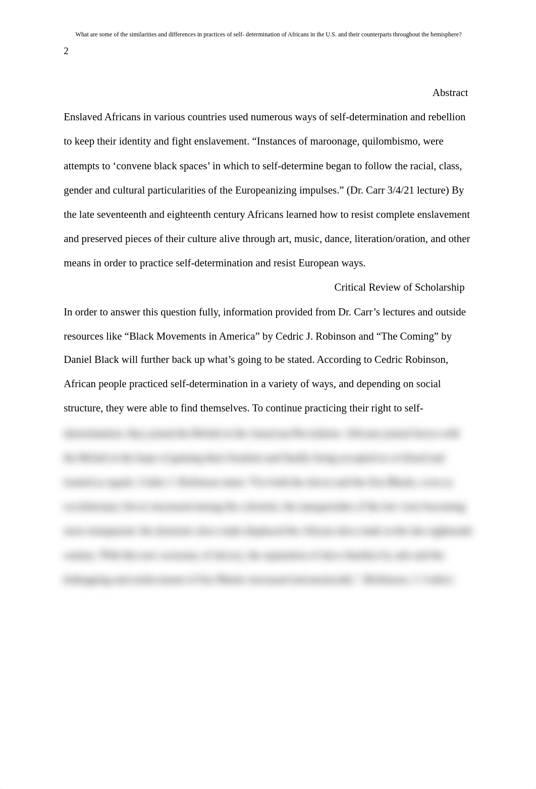 What are some of the similarities and differences in practices of self- determination of Africans in_dks5l7g1f2a_page2