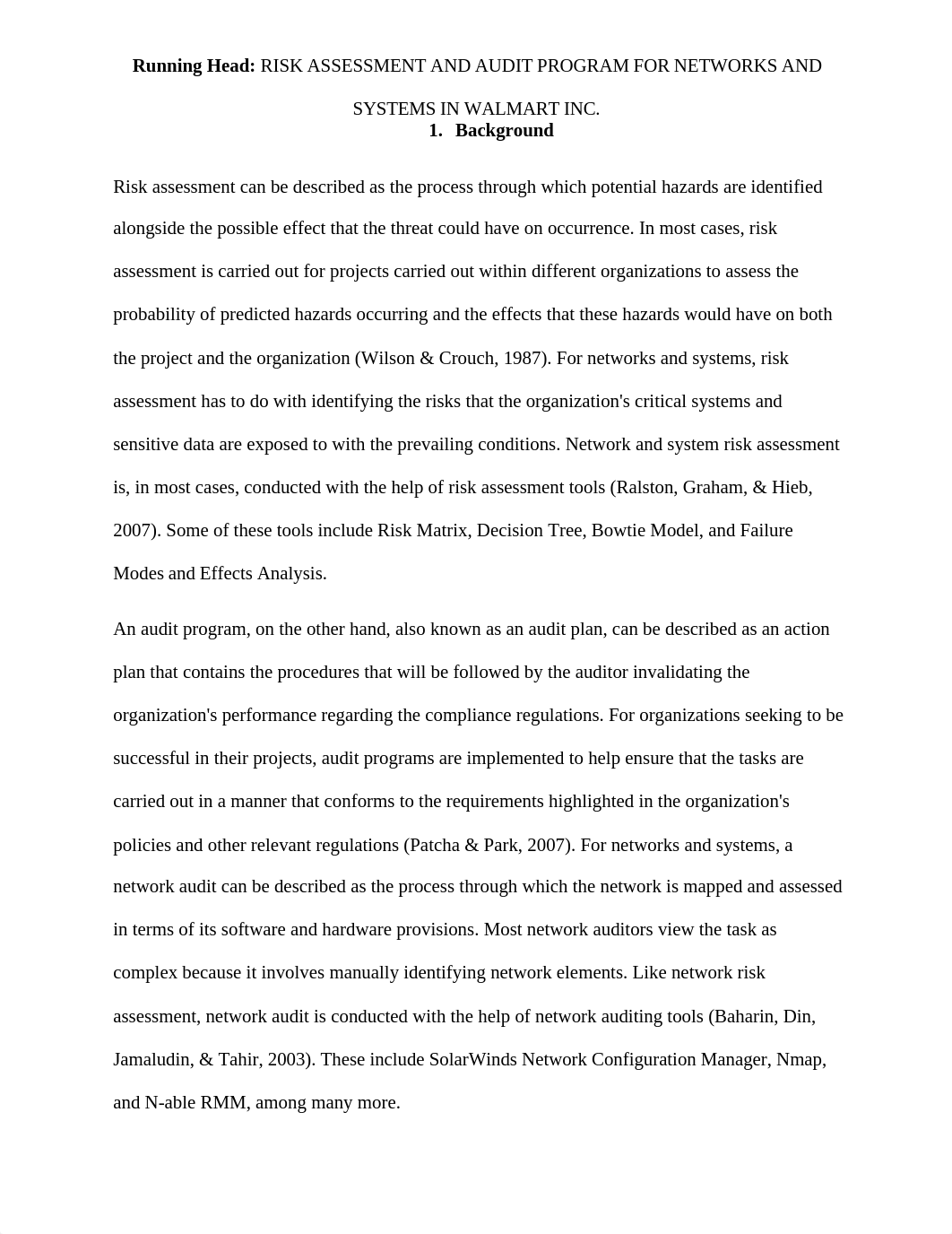 Risk Assessment and Audit Program for Networks and Systems in Walmart Inc..docx_dks6sbtxdeh_page2