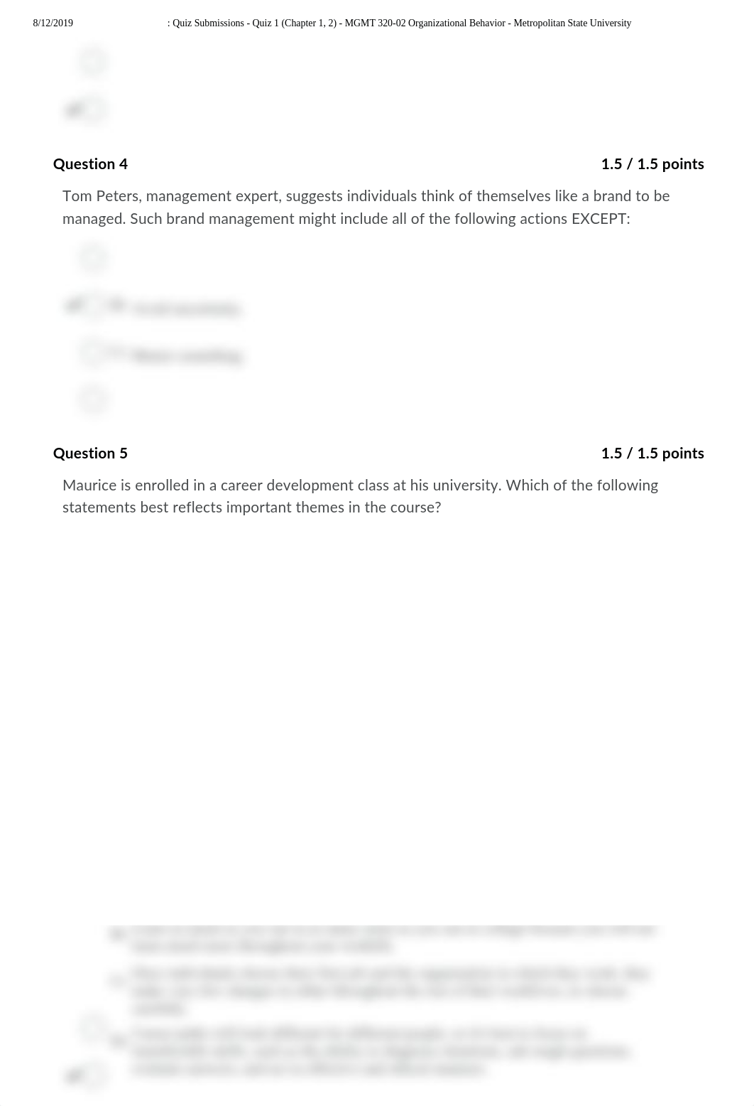 Quiz 1 (Chapter 1, 2) - MGMT 320-02 Organizational Behavior - Metropolitan State University.pdf_dksb3b2stlh_page2