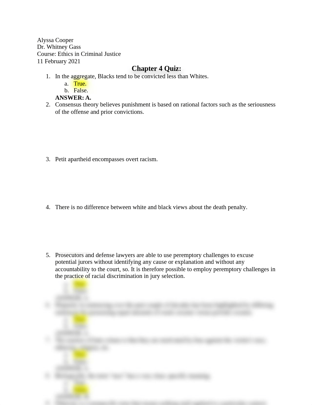 Chapter 4 Quiz Ethics in. Criminal Justice (Dr. Gass) Spring 2021.docx_dkseo4406q6_page1