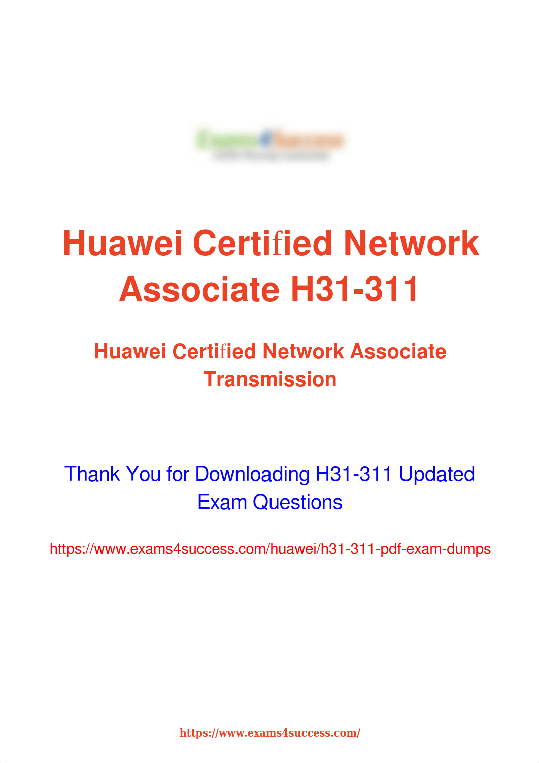 VCE Huawei H31-311 Exam - Secret to Pass.pdf_dksg24w9kfw_page1