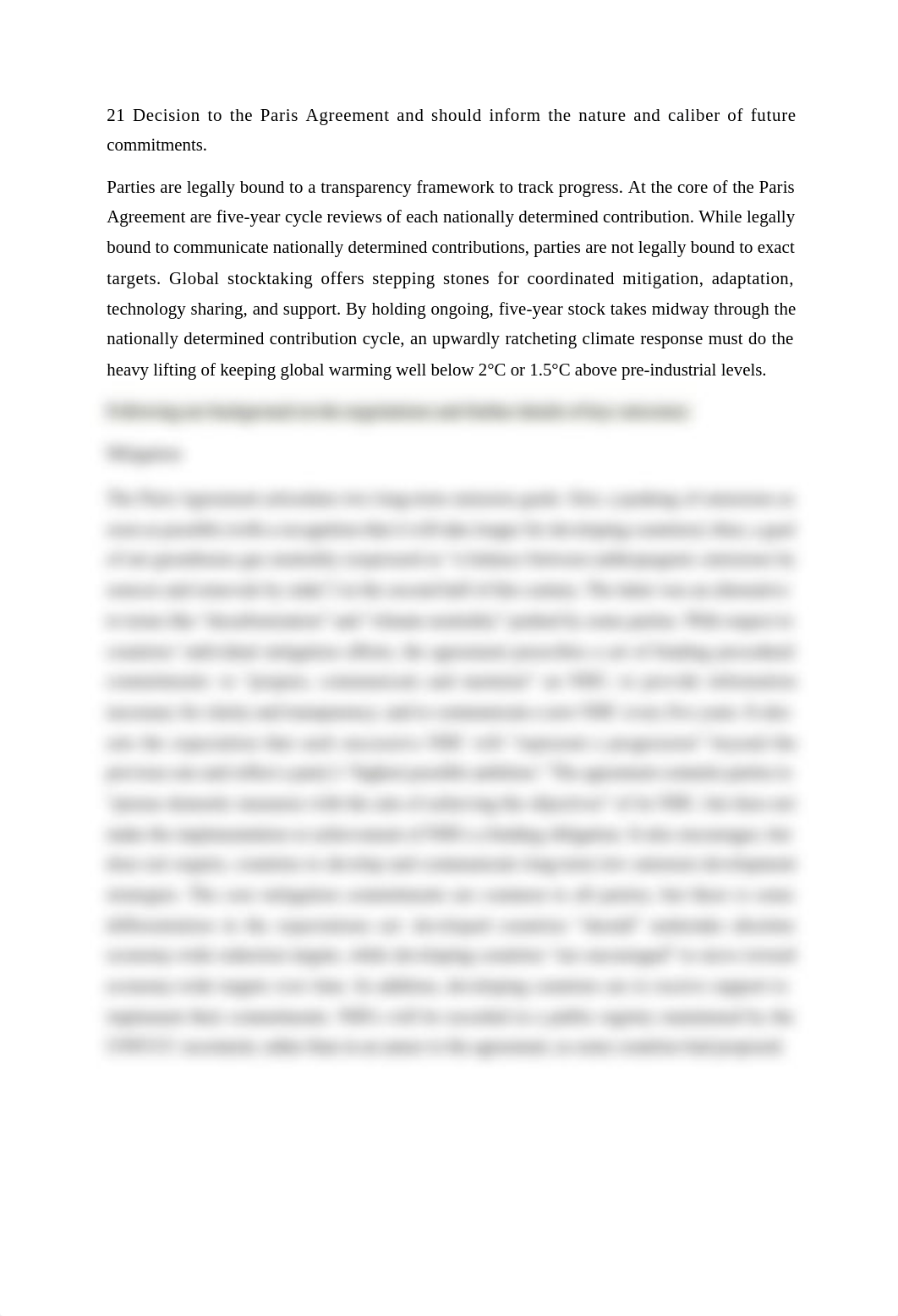 Read the Paris Agreement wholly and do a comparative analysis of climate change response in relation_dksj7d9h1pf_page2