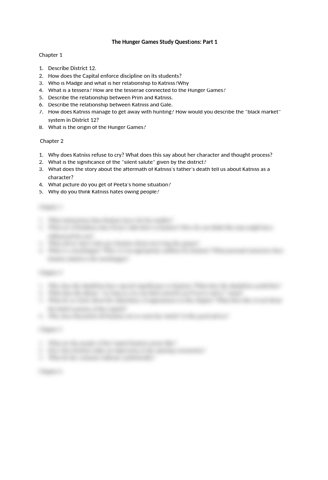 The Hunger Games Study Questions part 1 (1)_dkslft1lq80_page1