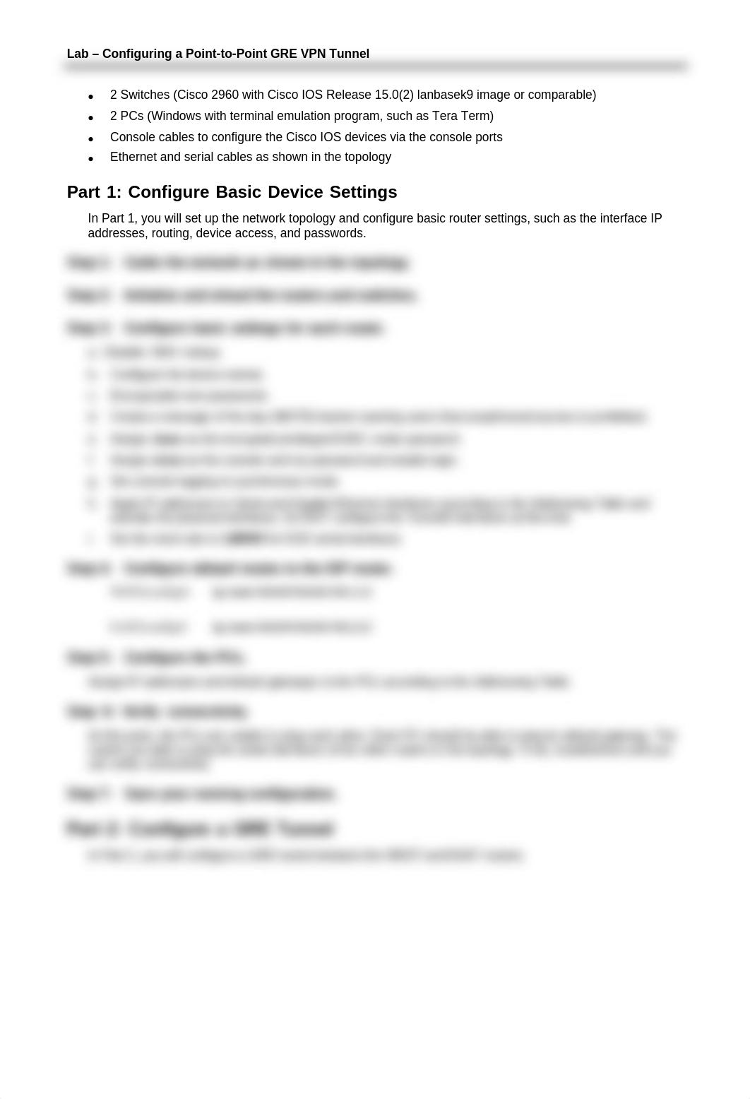 3.4.2.6 Lab - Configuring a Point-to-Point GRE VPN Tunnel Complete.pdf_dksm7taxon1_page3