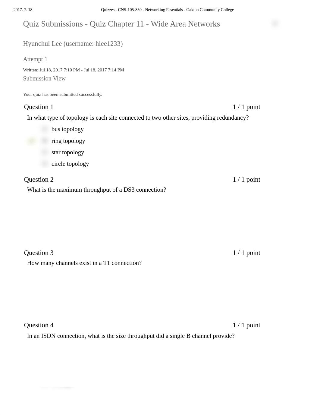 Quiz 11 - CNS-105-850 - Networking Essentials.pdf_dksmk6s7wqy_page1