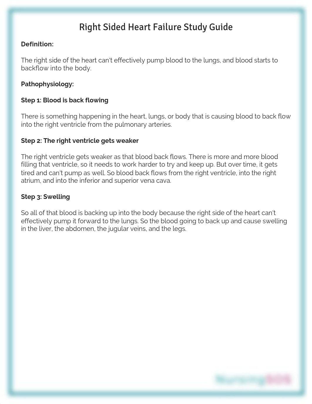 Right Sided Heart Failure Study Guide.pdf_dksq9jwilw2_page1