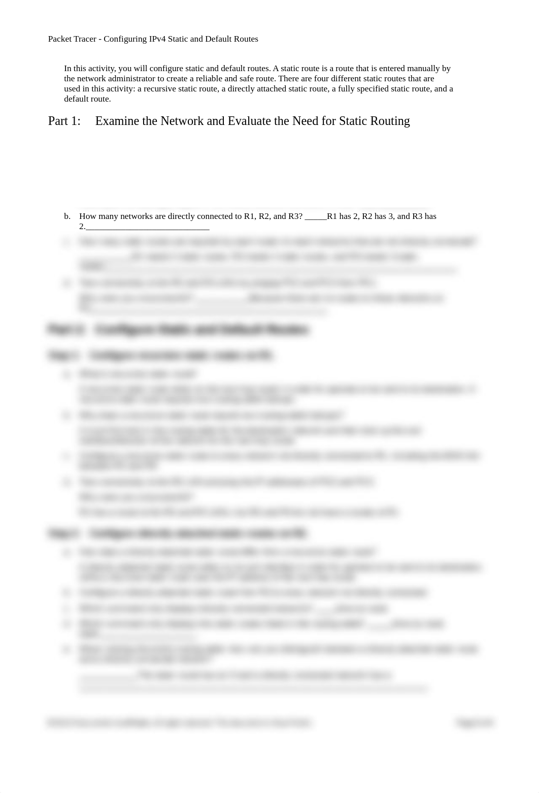 2.2.2.4 Packet Tracer - Configuring IPv4 Static and Default Routes Instructions.docx_dksy8xnu5qg_page2
