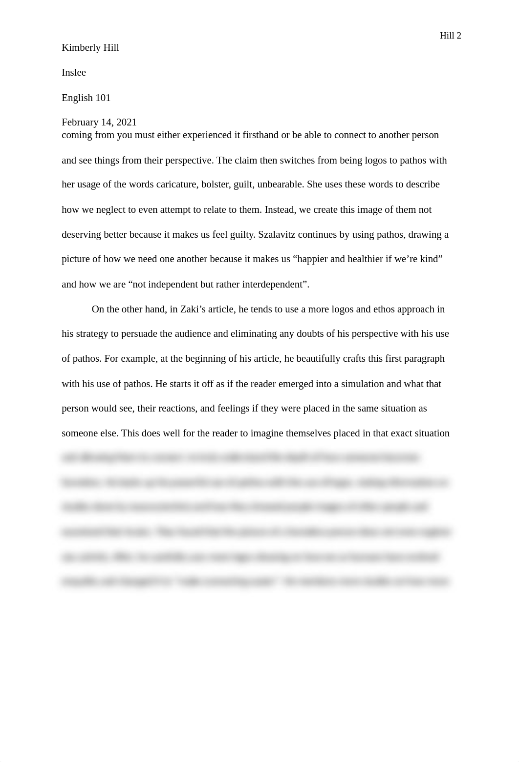 Hill_Kimberly_Essay_Comparing Theories of Why Empathy is Declining.docx_dkt6ml3zym3_page2