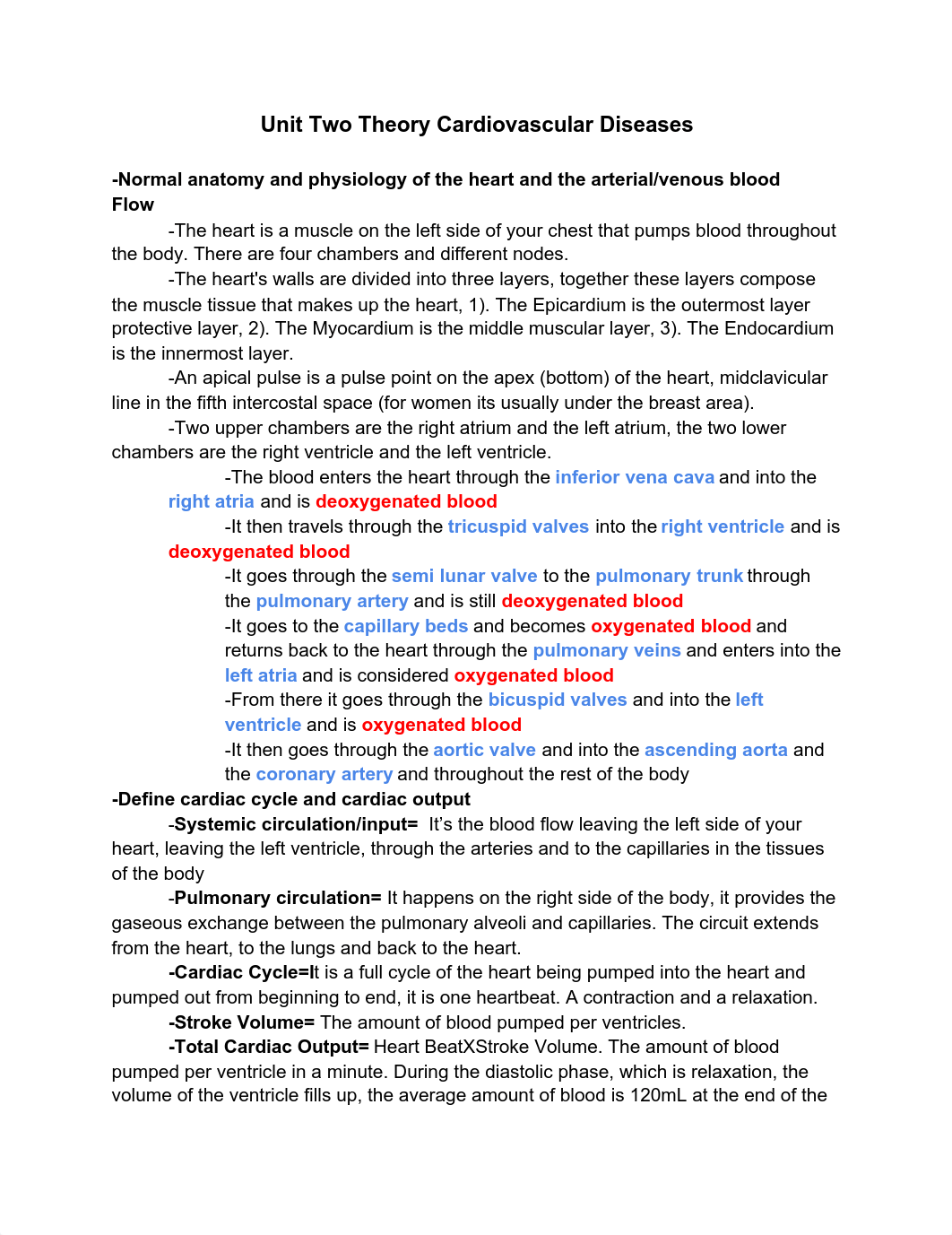 NURS 165 Unit 2 Theory Cardiovascular Diseases.pdf_dktb81m4s94_page1