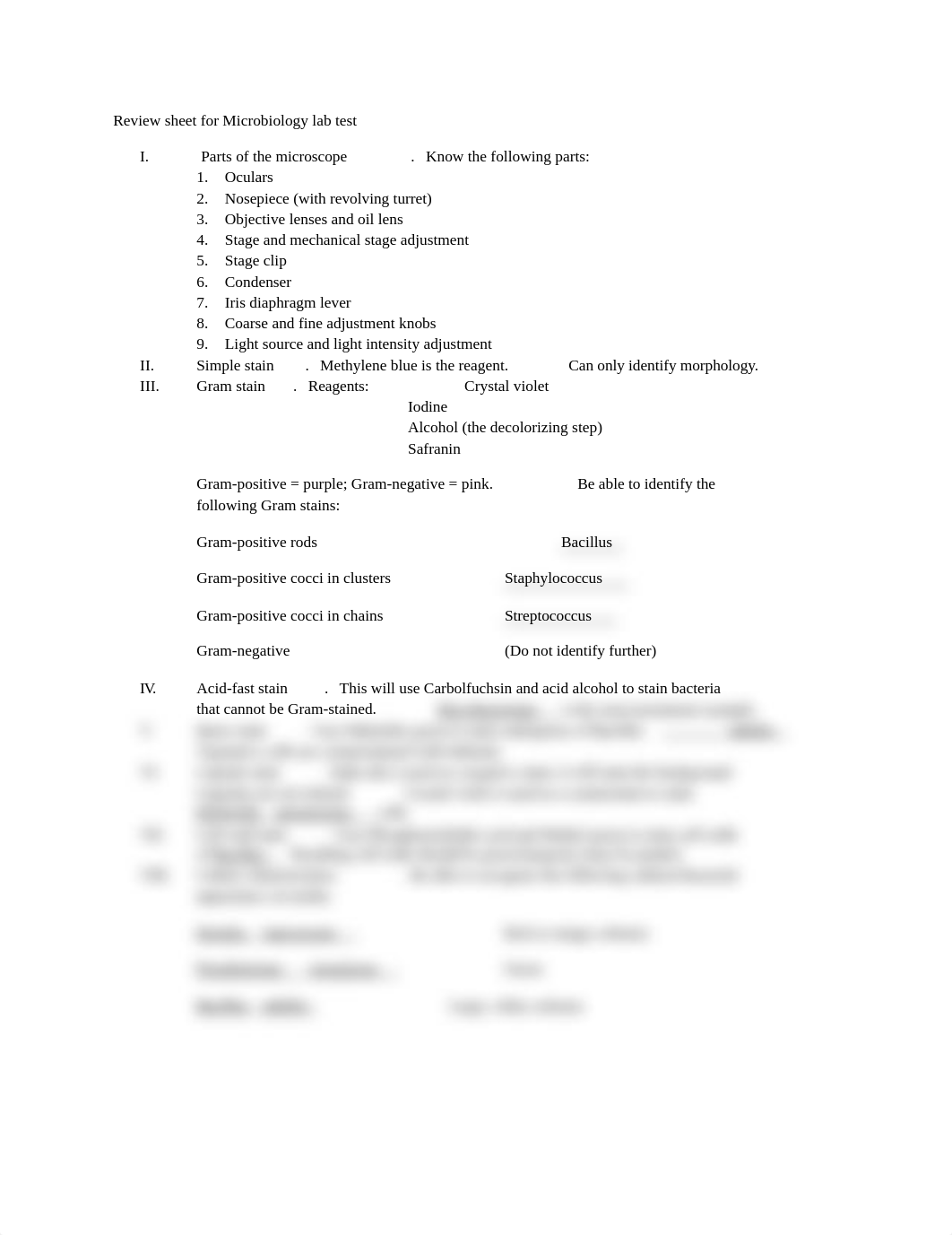 Review sheet for Microbiology lab test.docx_dktghfmcxtz_page1