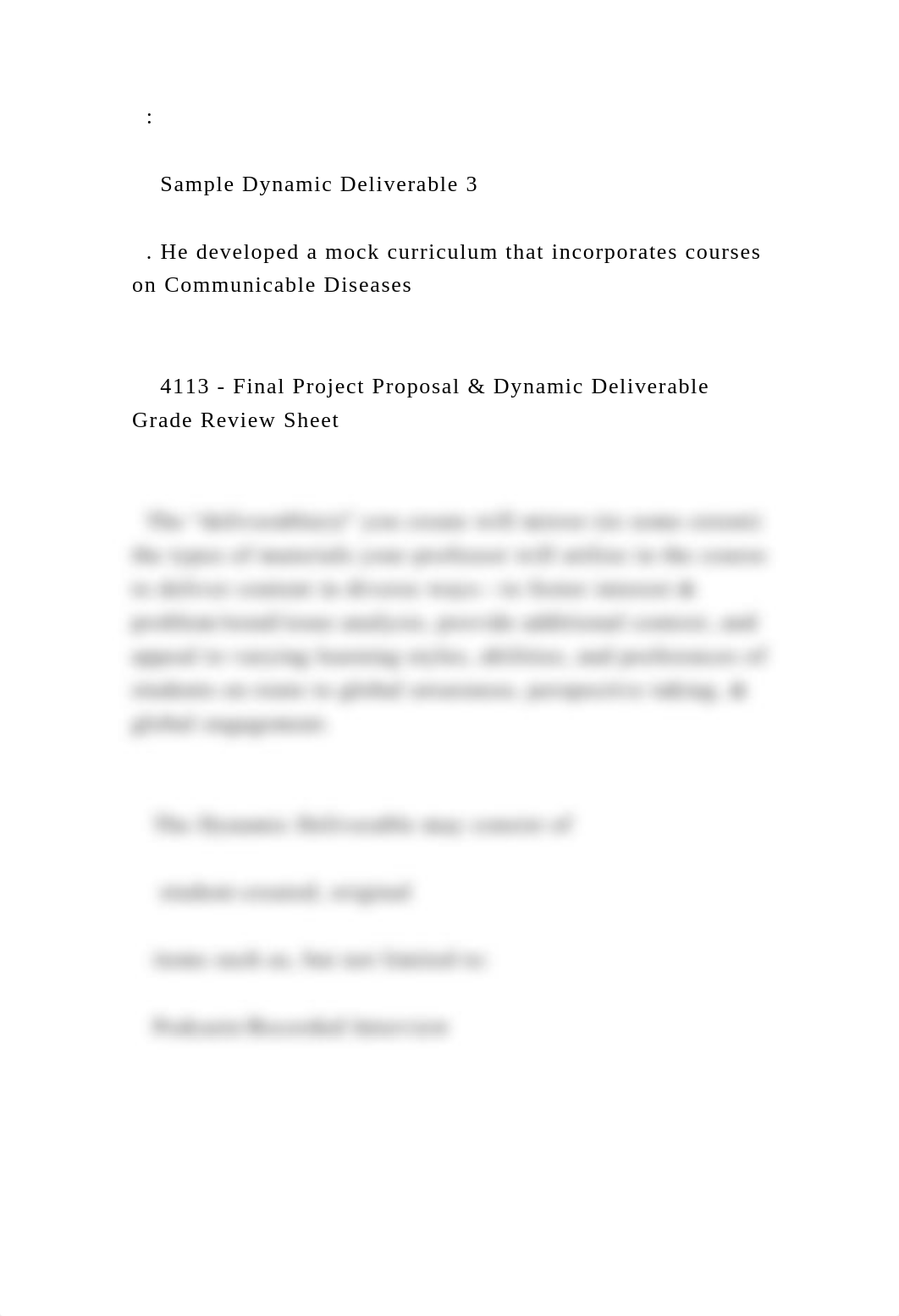 The Dynamic Deliverable is the implementation (or proof of im.docx_dktlnhmu14r_page3