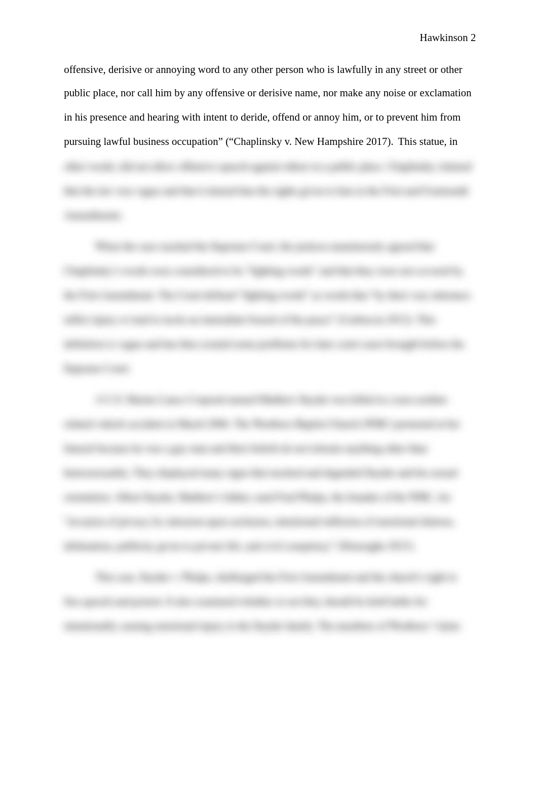 Snyder v Phelps and Chaplinsky v New Hampshire.docx_dktmqkb7g33_page2