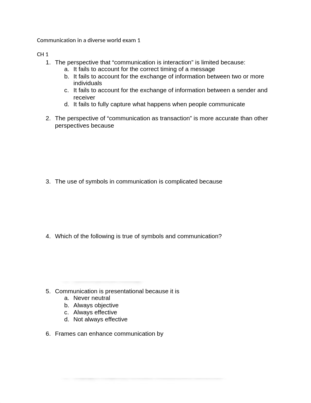 Communication in a diverse world exam 1.docx_dktrtrbhdp5_page1