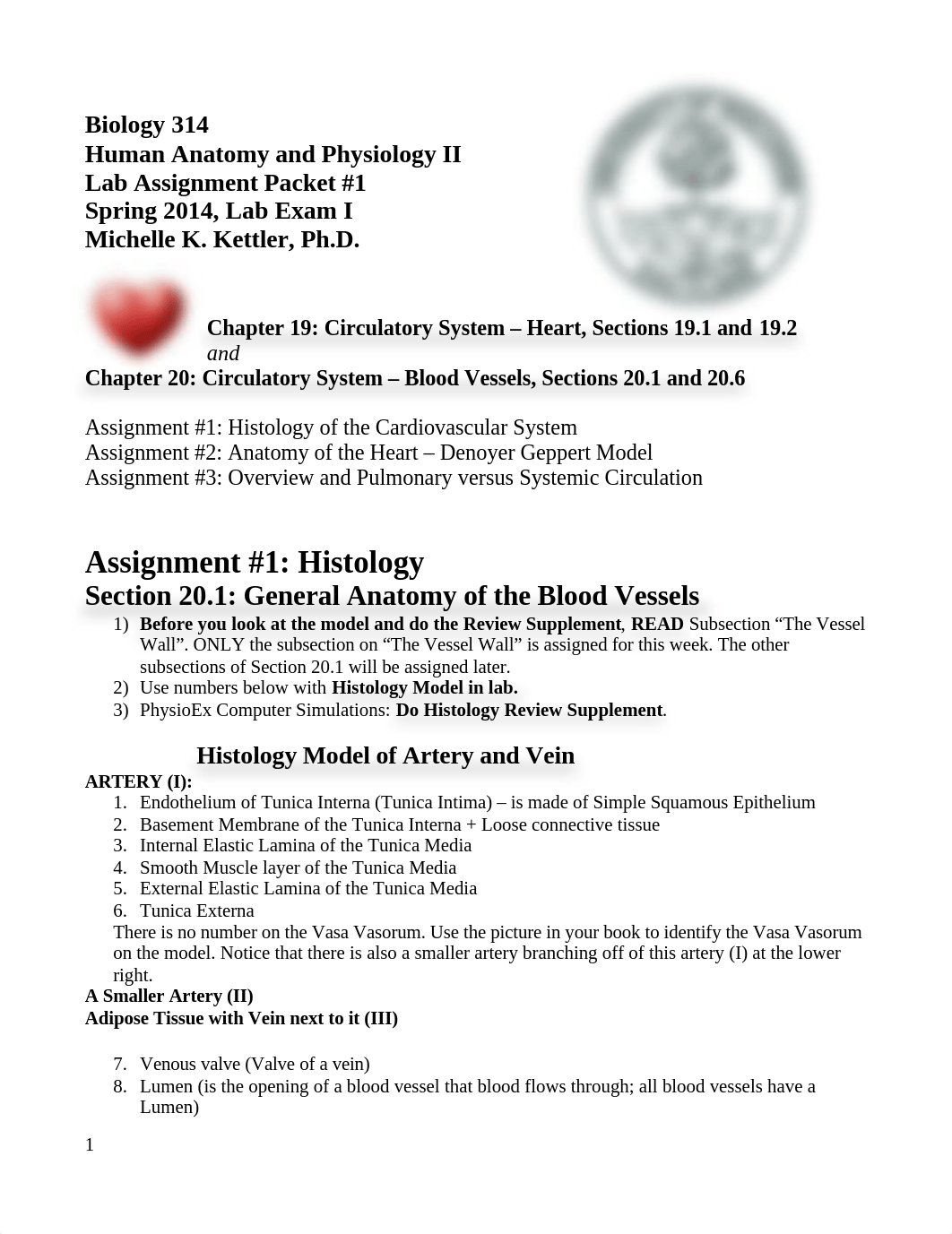 LAB PACKET 1 Heart and Blood Vessels I Spring 2014_dktsmz74oyf_page1