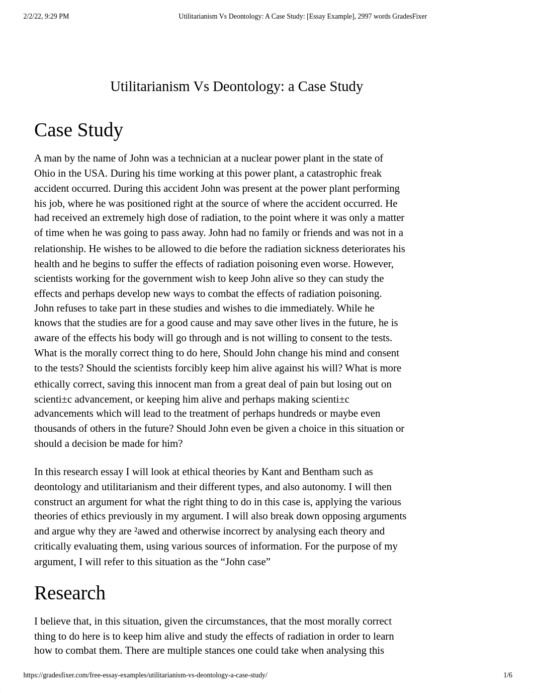 Utilitarianism Vs Deontology_ A Case Study_ [Essay Example], 2997 words GradesFixer.pdf_dktutze9y7a_page1