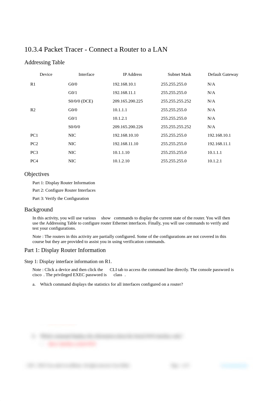 10.3.4 Packet Tracer - Connect a Router to a LAN.docx_dku10rlvuxp_page1