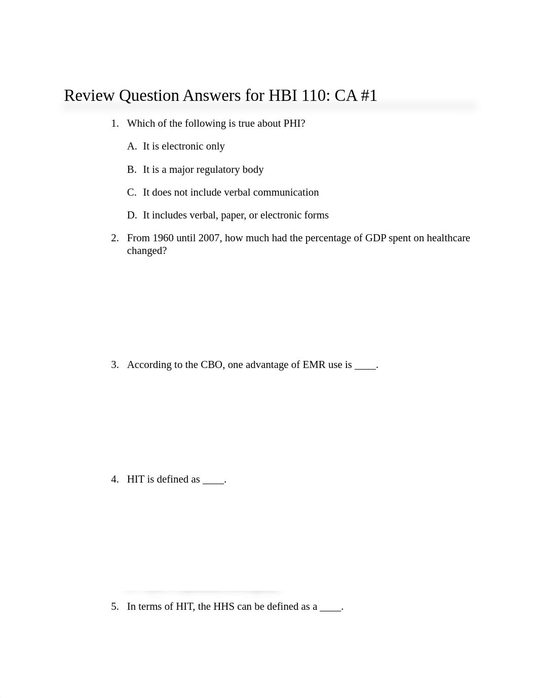 Review Question Answers for HBI 110 CA#1.docx_dkui8frxpk0_page1