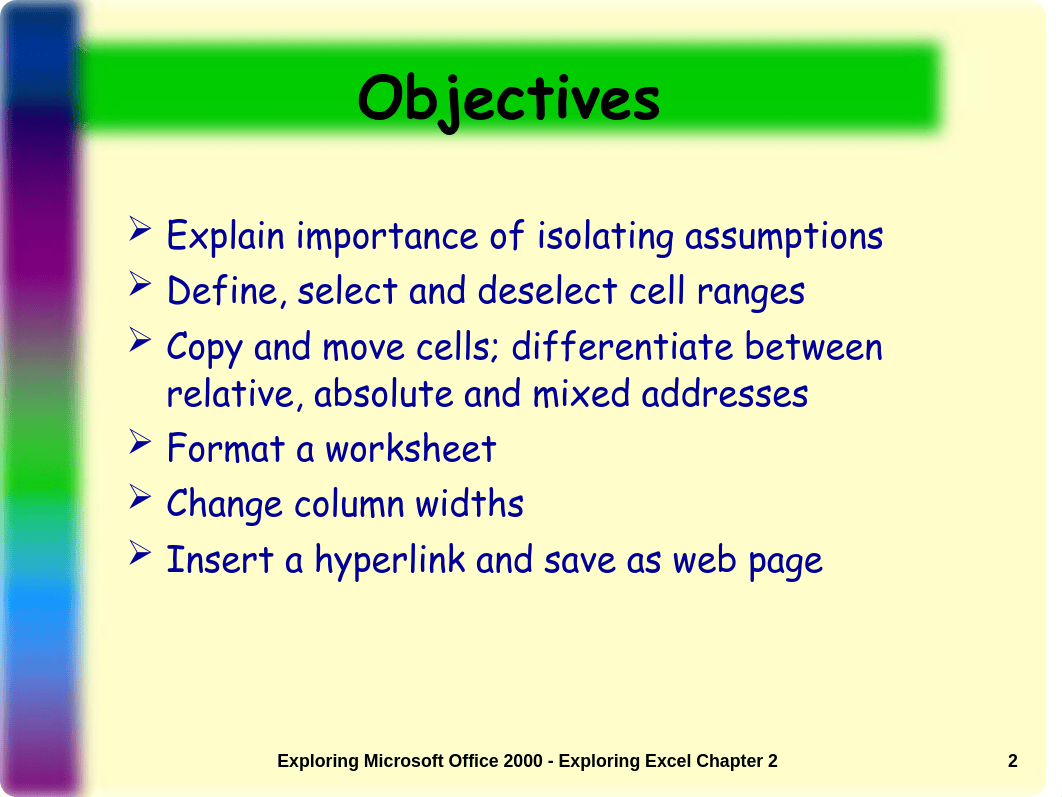 Excel Chapter 2 - Formatting and Isolating Assumptions - Notes_dkur0blp6wb_page2