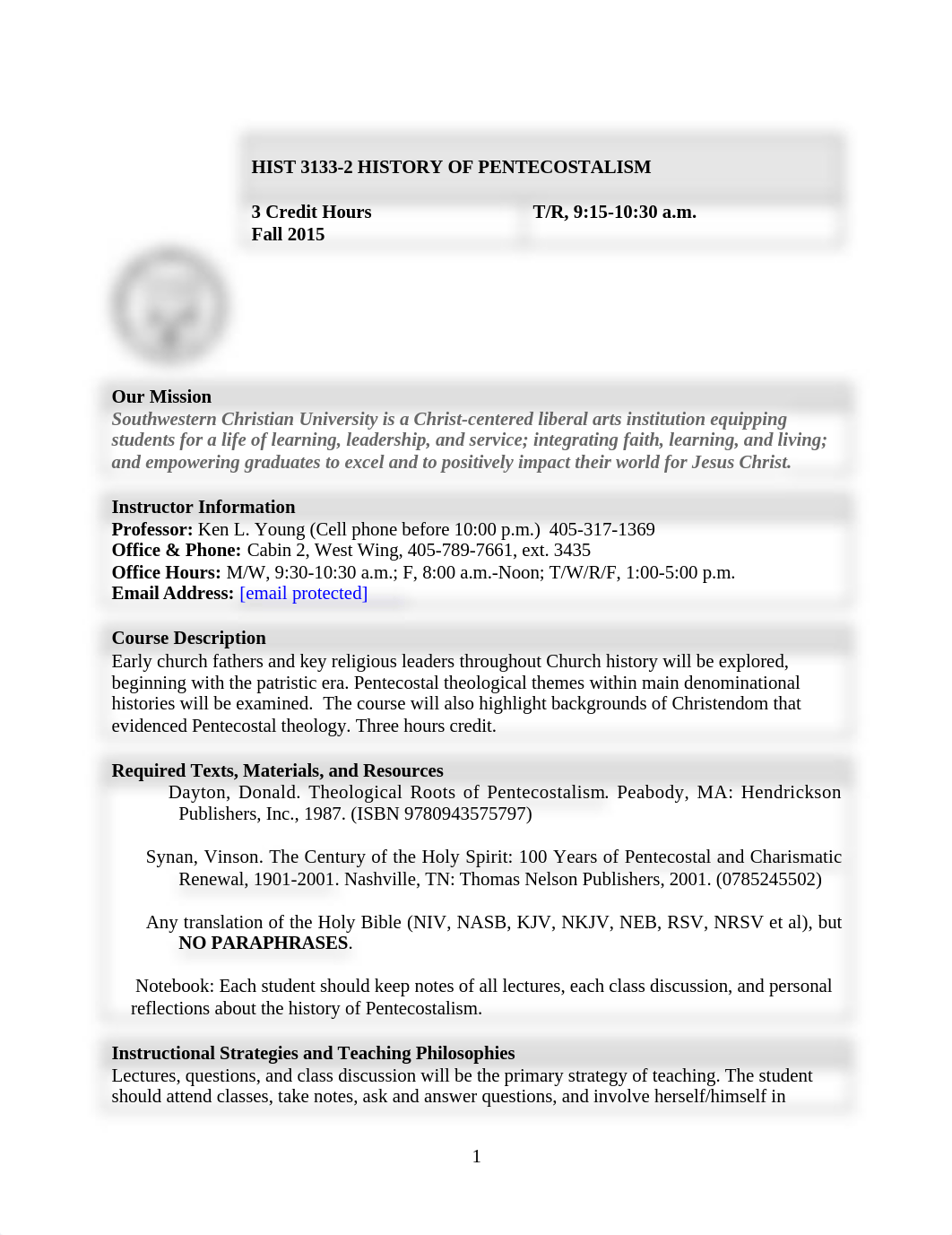 History of Pentecostalism Syllabus for Sec. 2 (FA-15)_dkuysco8dh1_page1