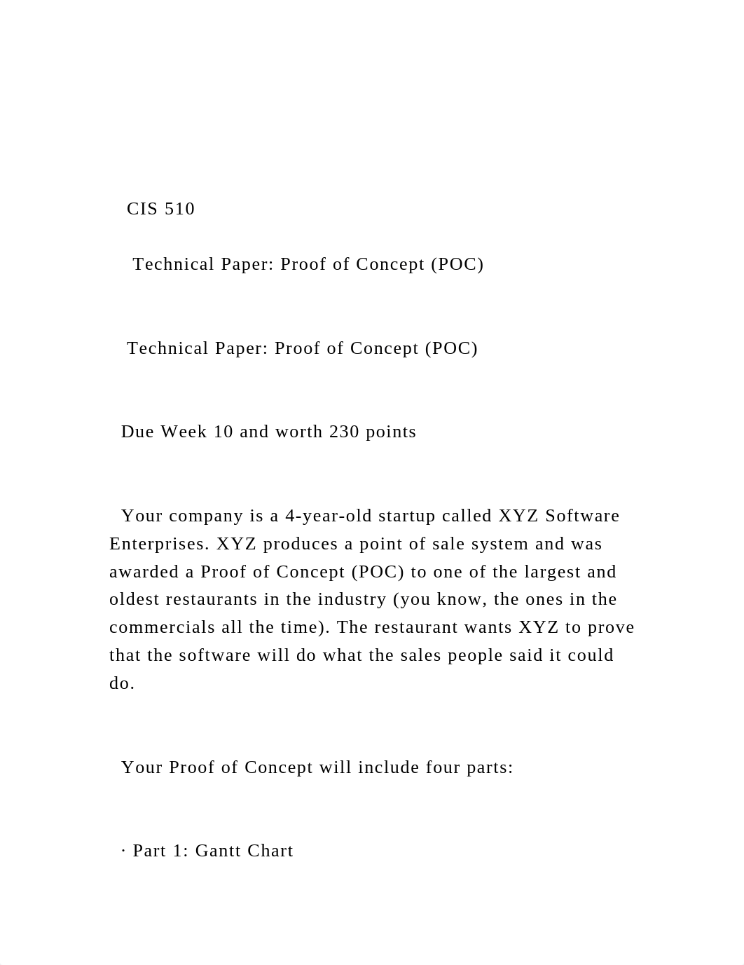 CIS 510      Technical Paper Proof of Concept (POC)   .docx_dkvbbok86gz_page2