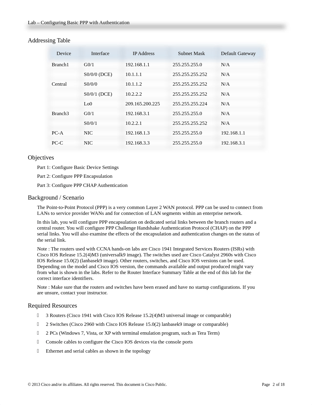 WK 3 - 3.3.2.8 Lab - Configuring Basic PPP with Authentication.docx_dkvly12r3bs_page2