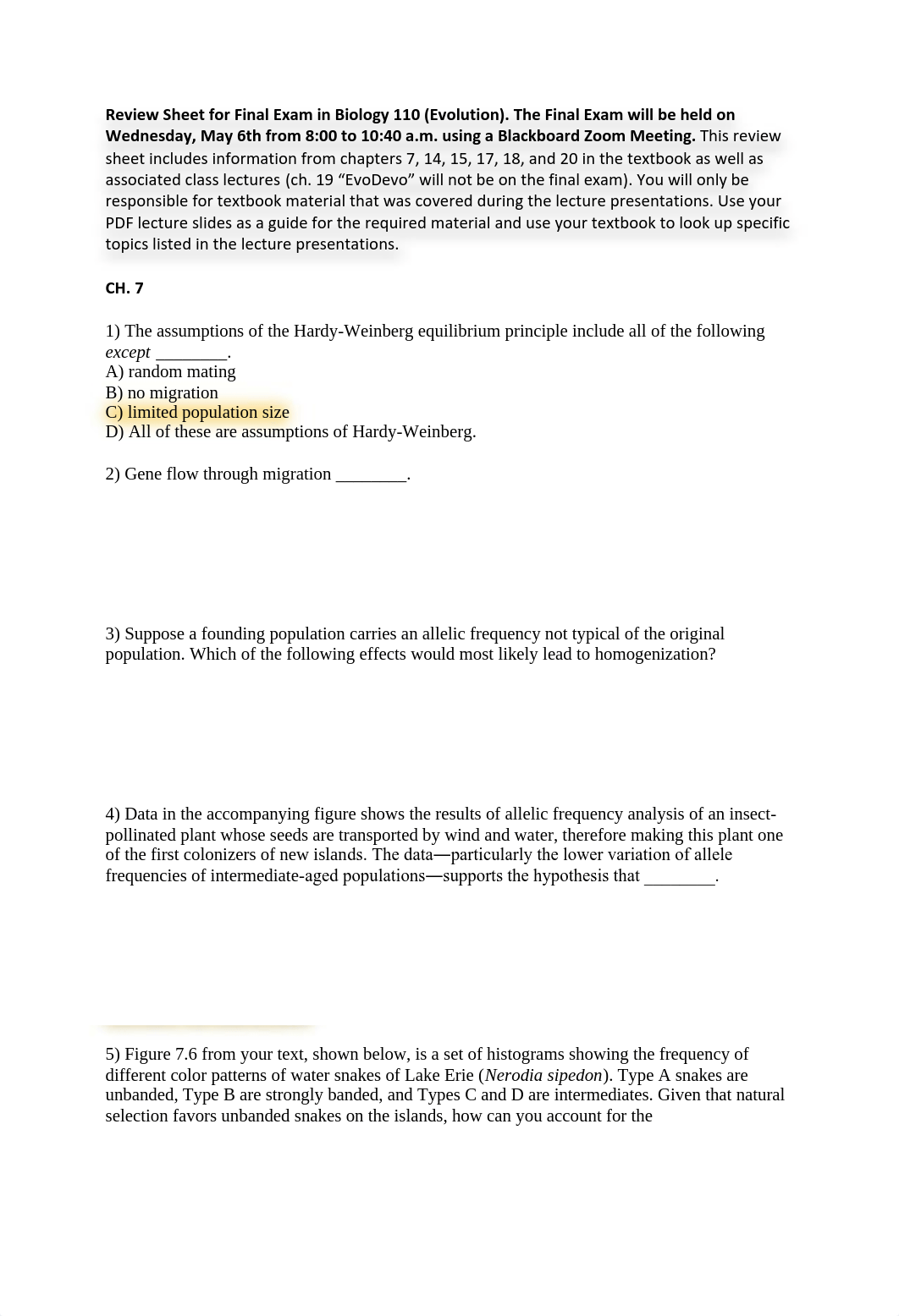 Review Sheet for Final Exam in Biology 110.pdf_dkvopfw462z_page1