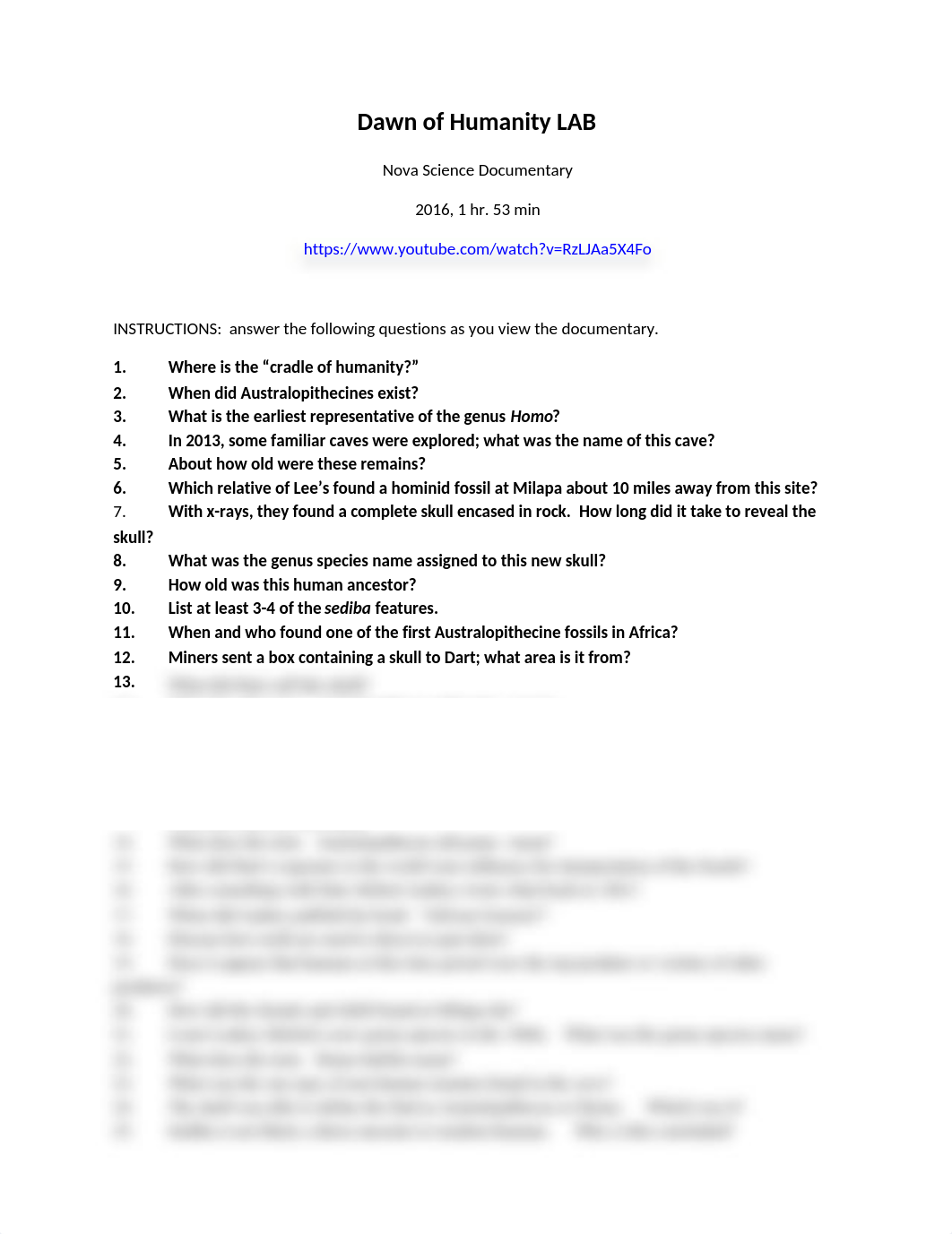 Dawn of Humanity LAB a.docx_dkvy61uo576_page1