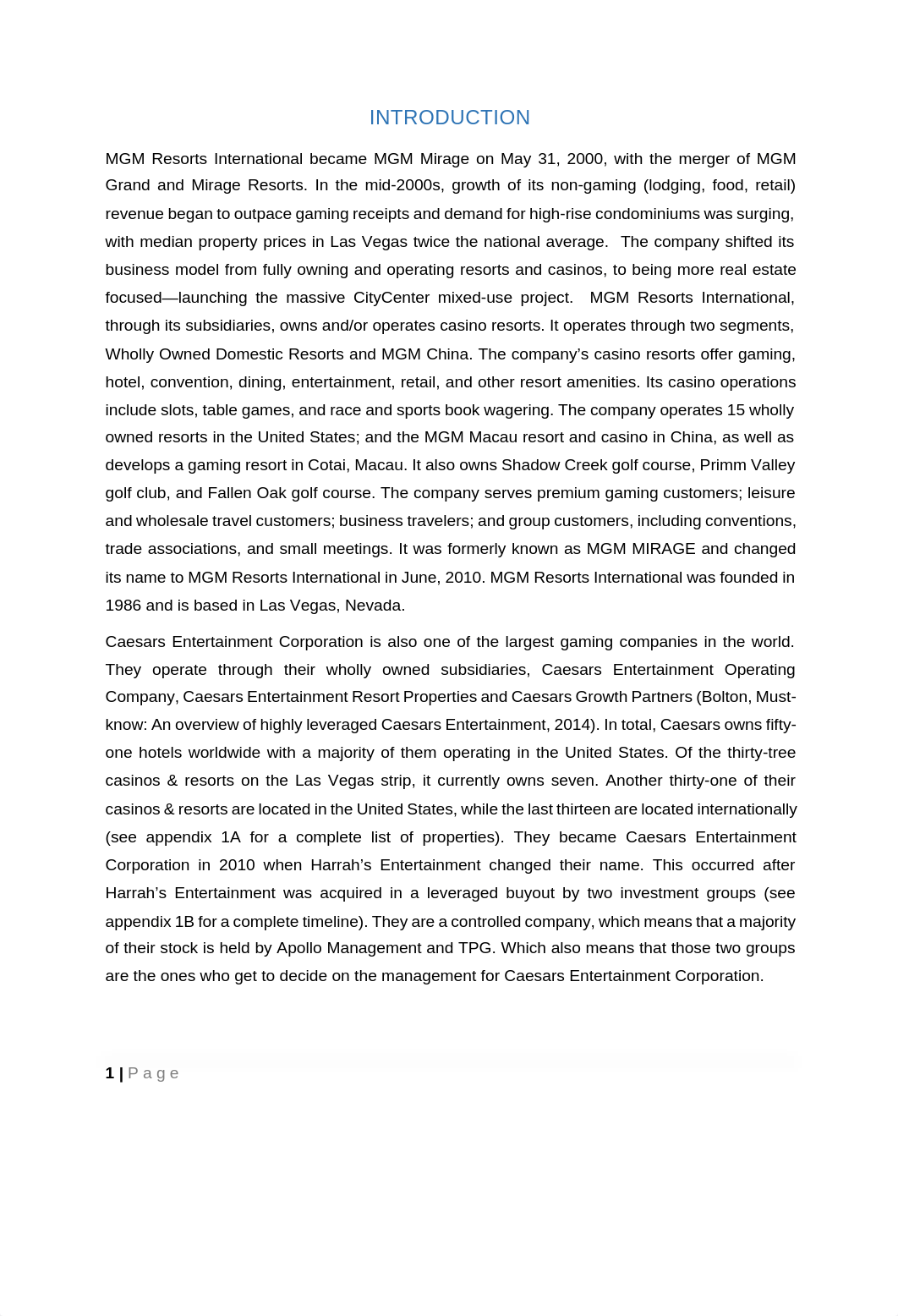 MGM Resorts International and Caesars Entertainment Corporation Competitive Analysis_dkw1h25jvwh_page3