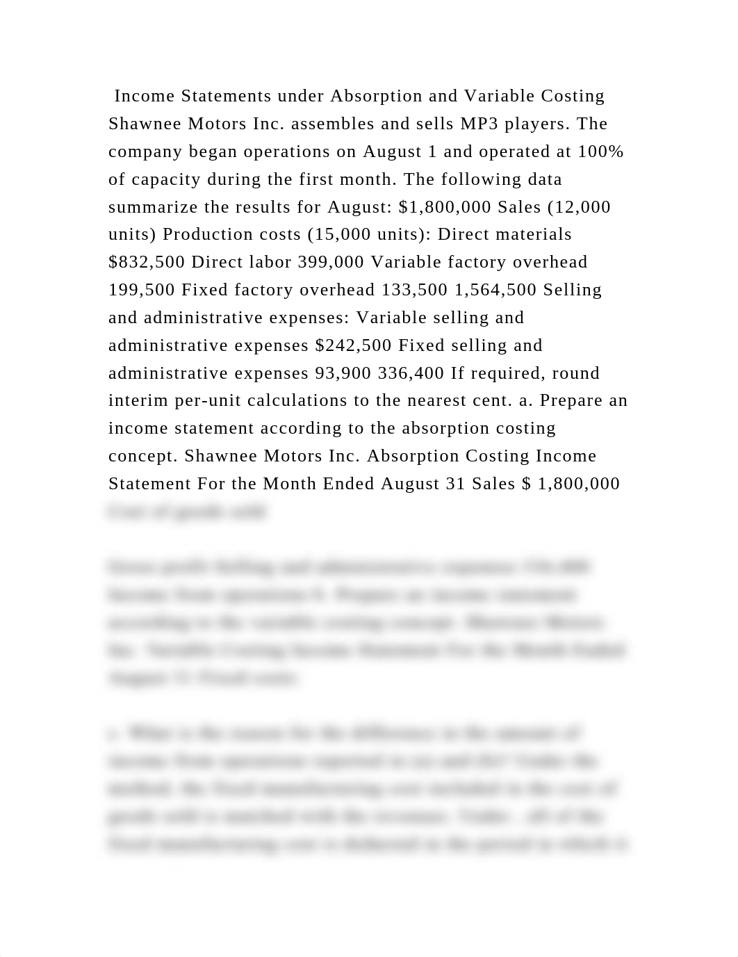 Income Statements under Absorption and Variable Costing Shawnee Motor.docx_dkw6qj63tpi_page2