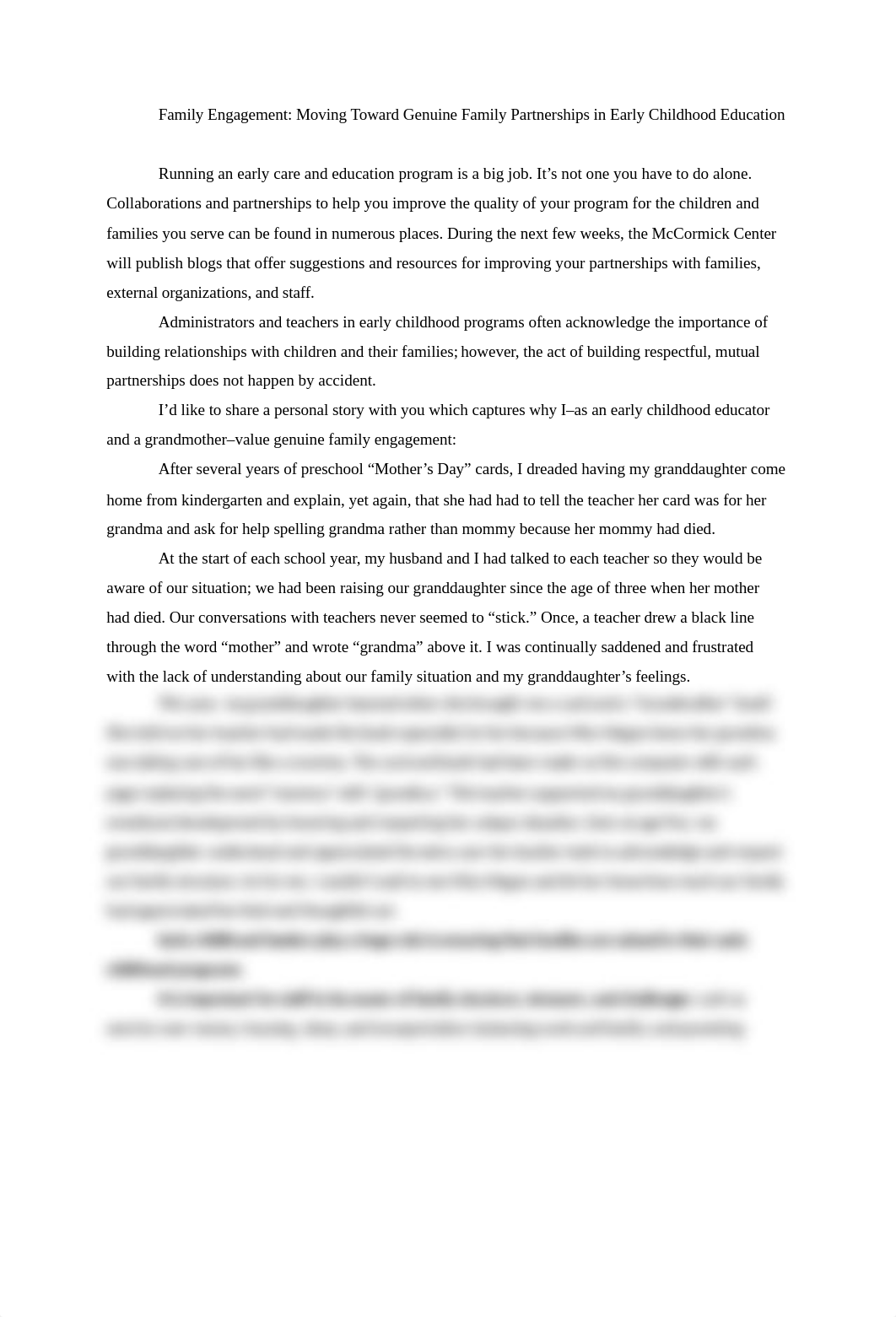 Moving Toward Genuine Family Partnerships in Early Childhood Education.docx_dkwiqyqlb31_page1