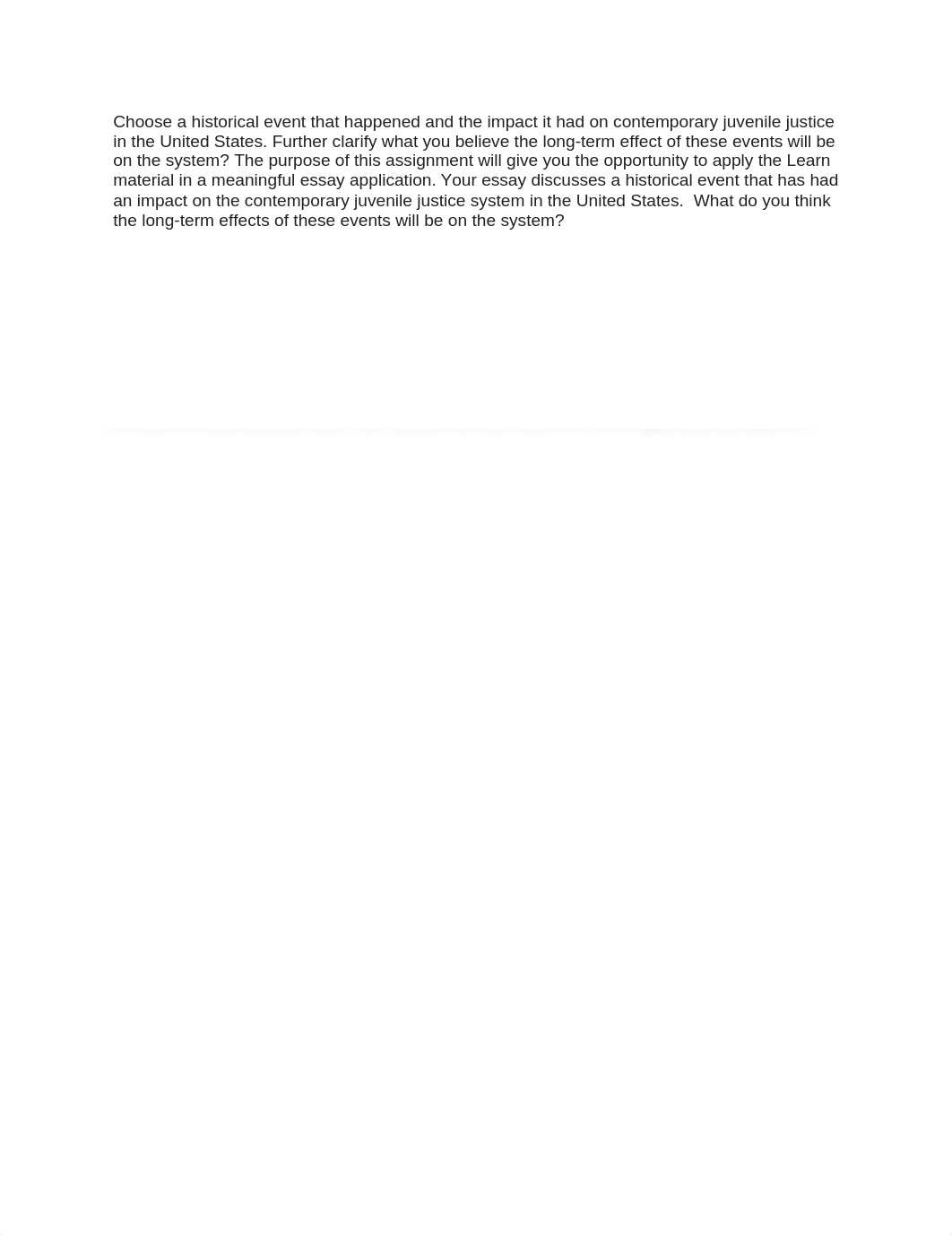 CJUS 702 Week 1b Discussion History of the Courts regarding Juvenile Justice.docx_dkx42k59bpu_page1