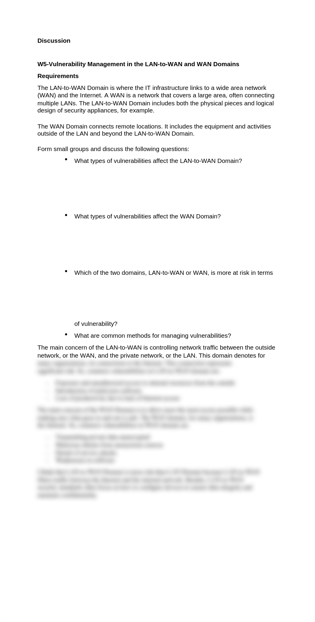 Discussion W5 - Vulnerability Management in the LAN-to-WAN and WAN Domains.docx_dkxnzsis3nw_page1