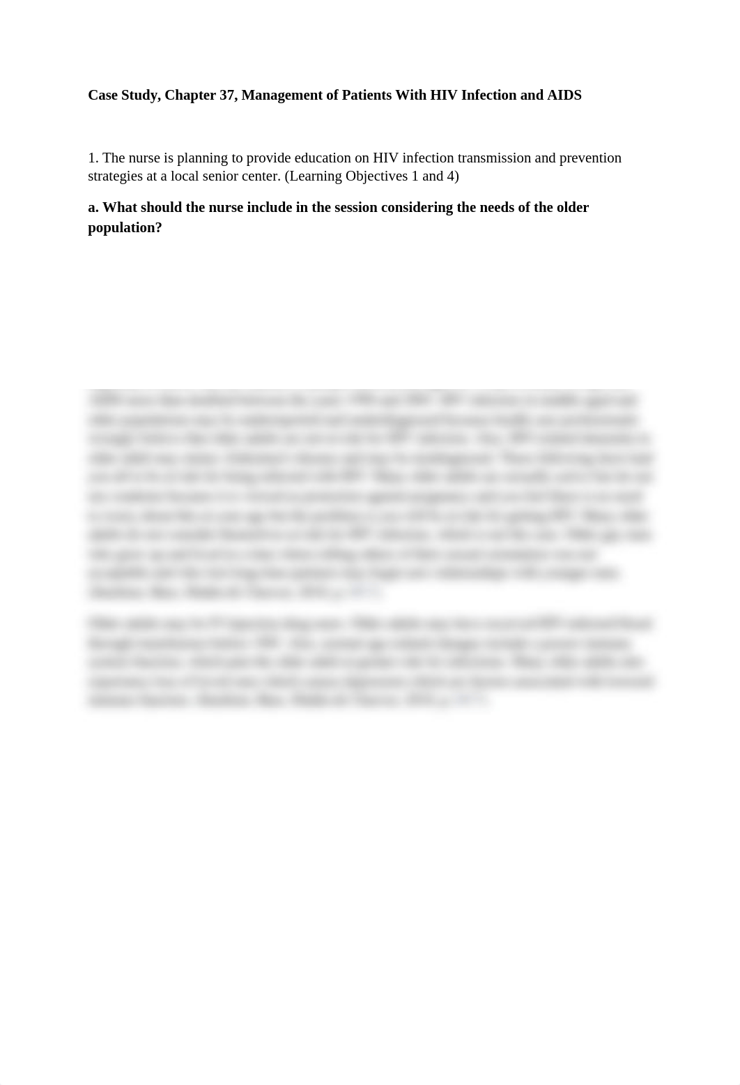 Case Study Chapter 37 Management of Patients With HIV Infection and AIDS.docx_dkxpnrsn7ov_page1